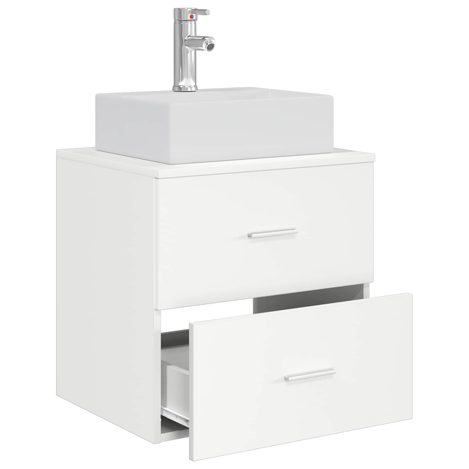 Επιτοίχια Λεκάνη Έπιπλο Λευκό 49,5 x 41 x 62,5 εκ - Pakobazaar