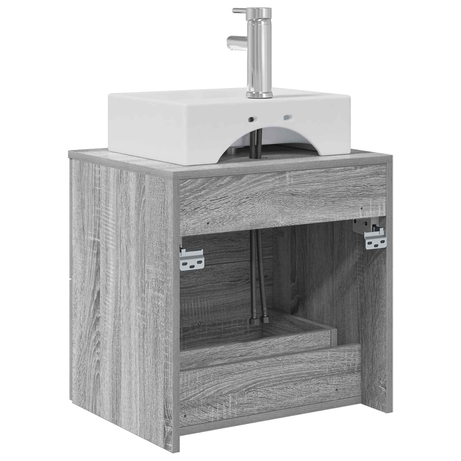 Επιτοίχια Λεκάνη Έπιπλο Γκρι Sonoma 49,5 x 41 x 62,5 εκ - Pakobazaar