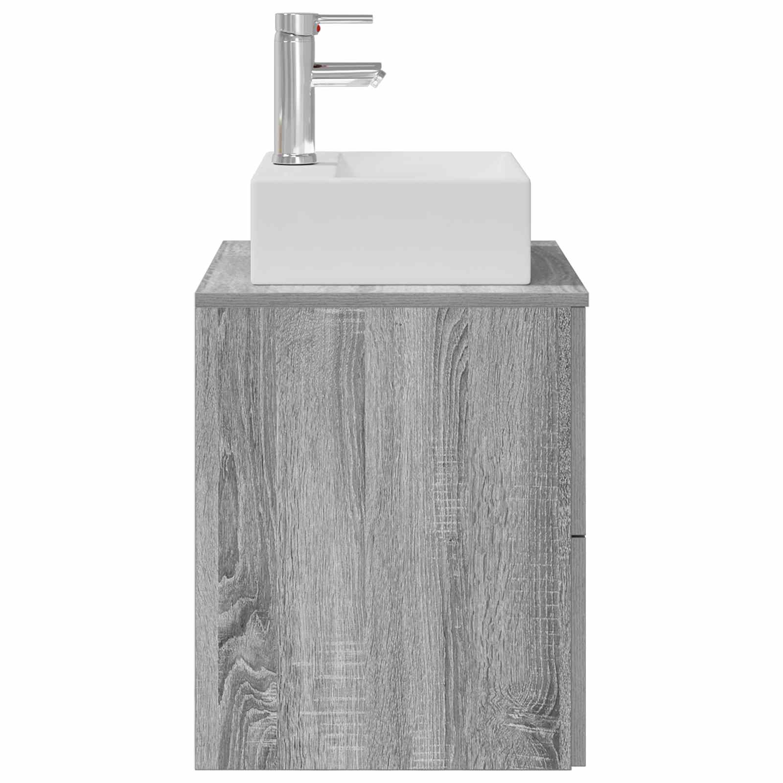 Επιτοίχια Λεκάνη Έπιπλο Γκρι Sonoma 49,5 x 41 x 62,5 εκ - Pakobazaar