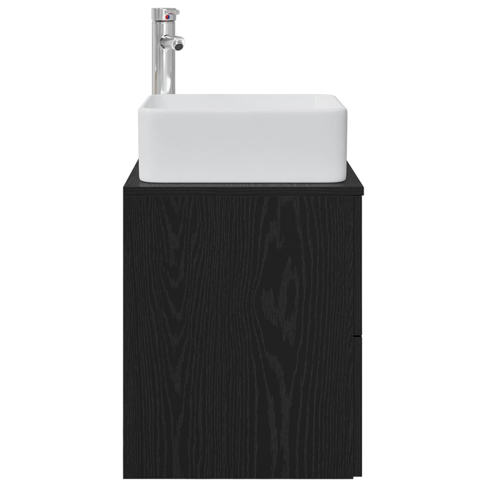 Επιτοίχια Λεκάνη Έπιπλο Μαύρη Δρυς 53 x 34,5 x 63 εκ - Pakobazaar
