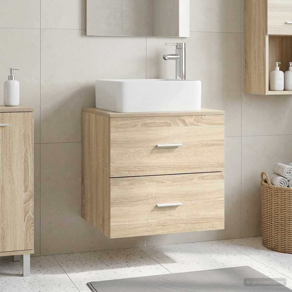 Επιτοίχια Λεκάνη Έπιπλο Sonoma Δρυς 53 x 34,5 x 63 εκ - Pakobazaar