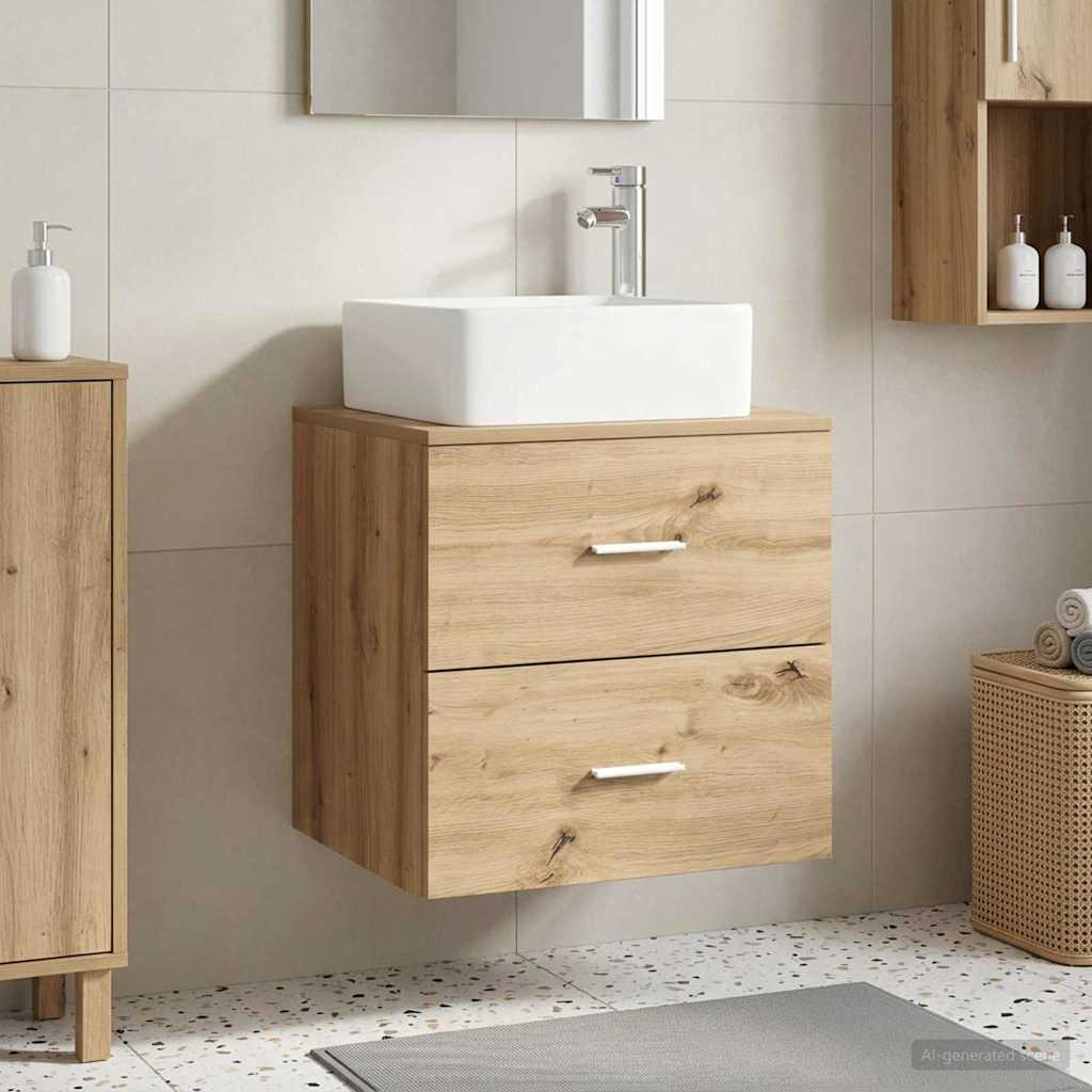 Επιτοίχια Λεκάνη Έπιπλο Artisan Δρυς 53 x 34,5 x 63 εκ - Pakobazaar
