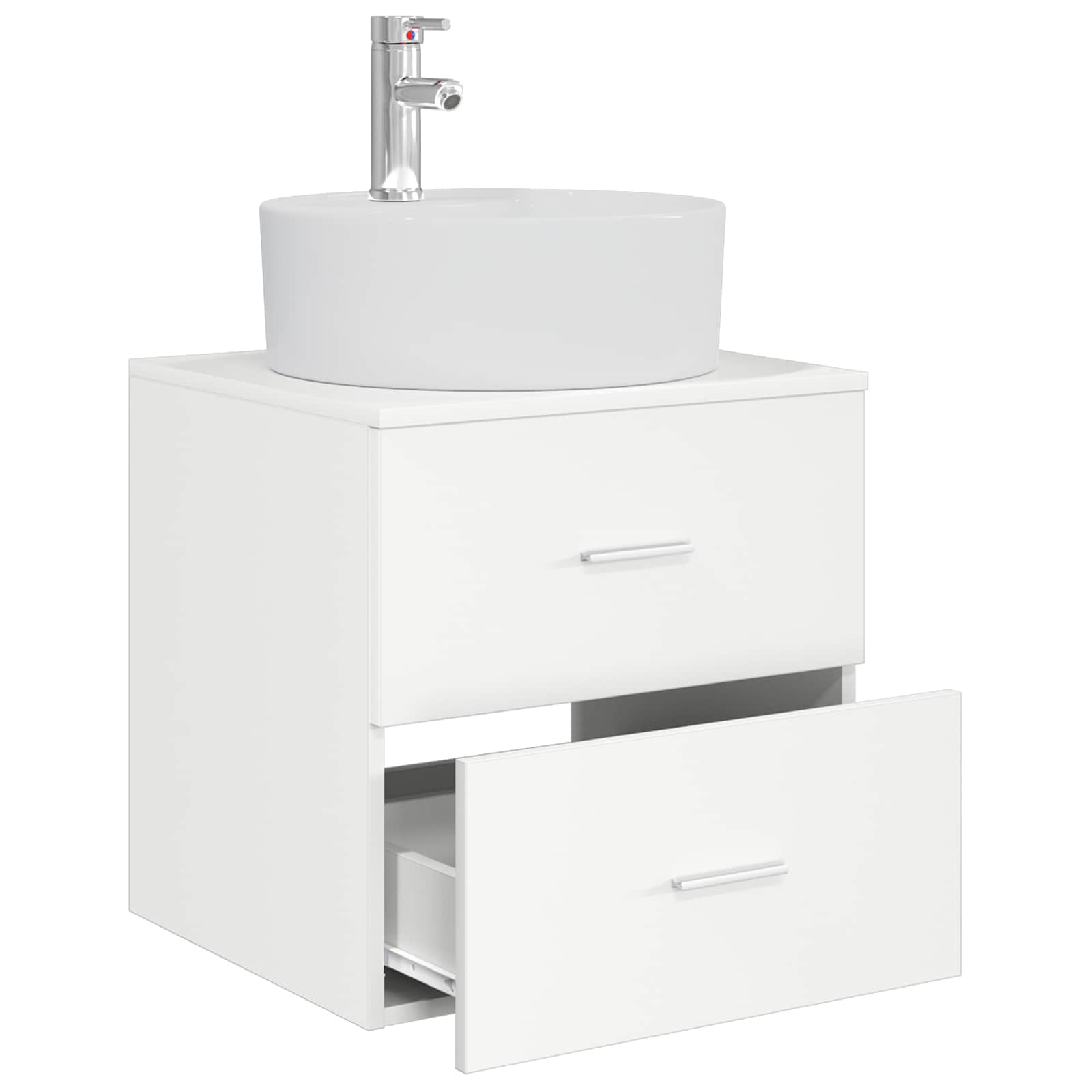 Επιτοίχια Λεκάνη Έπιπλο Λευκό 49,5 x 44,5 x 65 εκ - Pakobazaar
