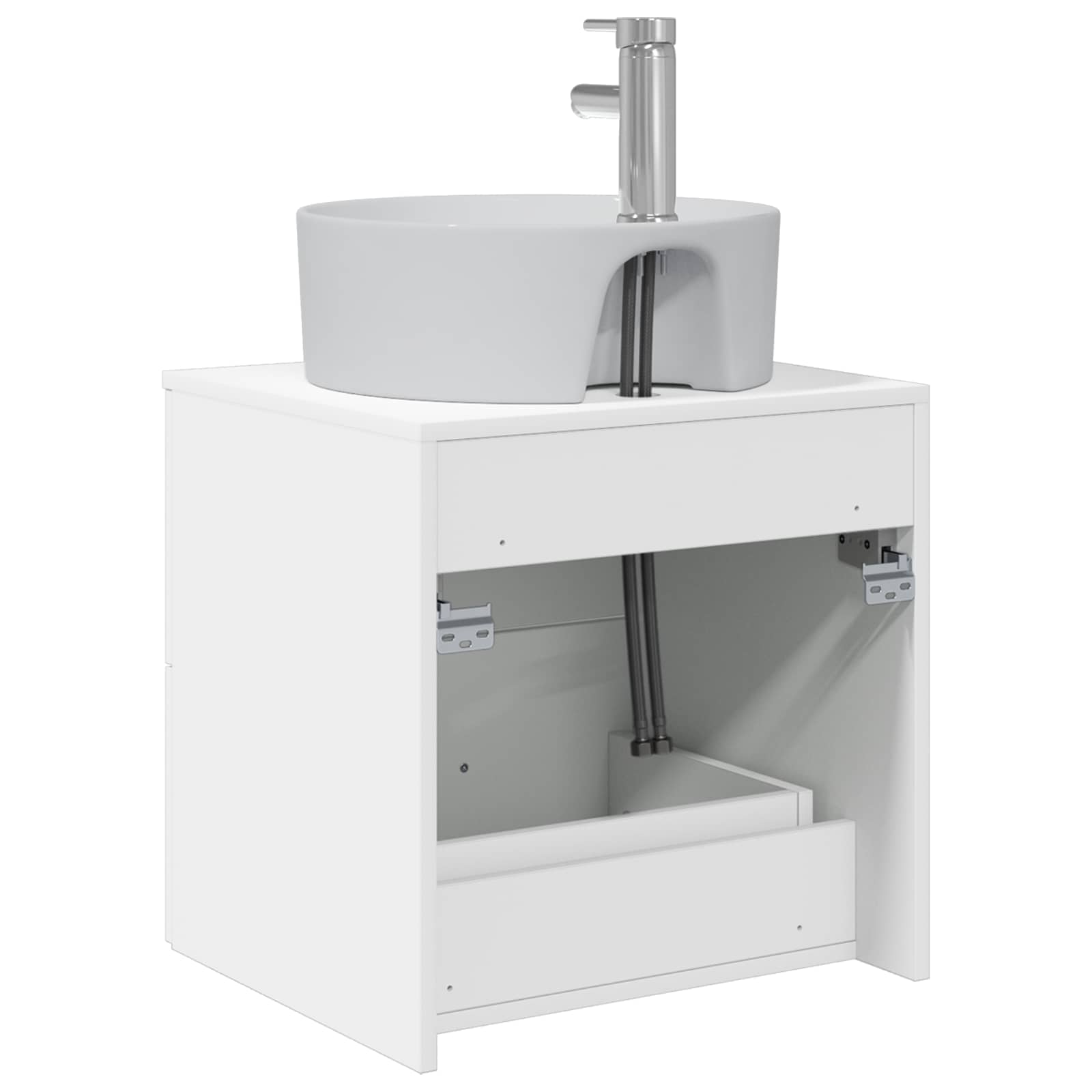 Επιτοίχια Λεκάνη Έπιπλο Λευκό 49,5 x 44,5 x 65 εκ - Pakobazaar