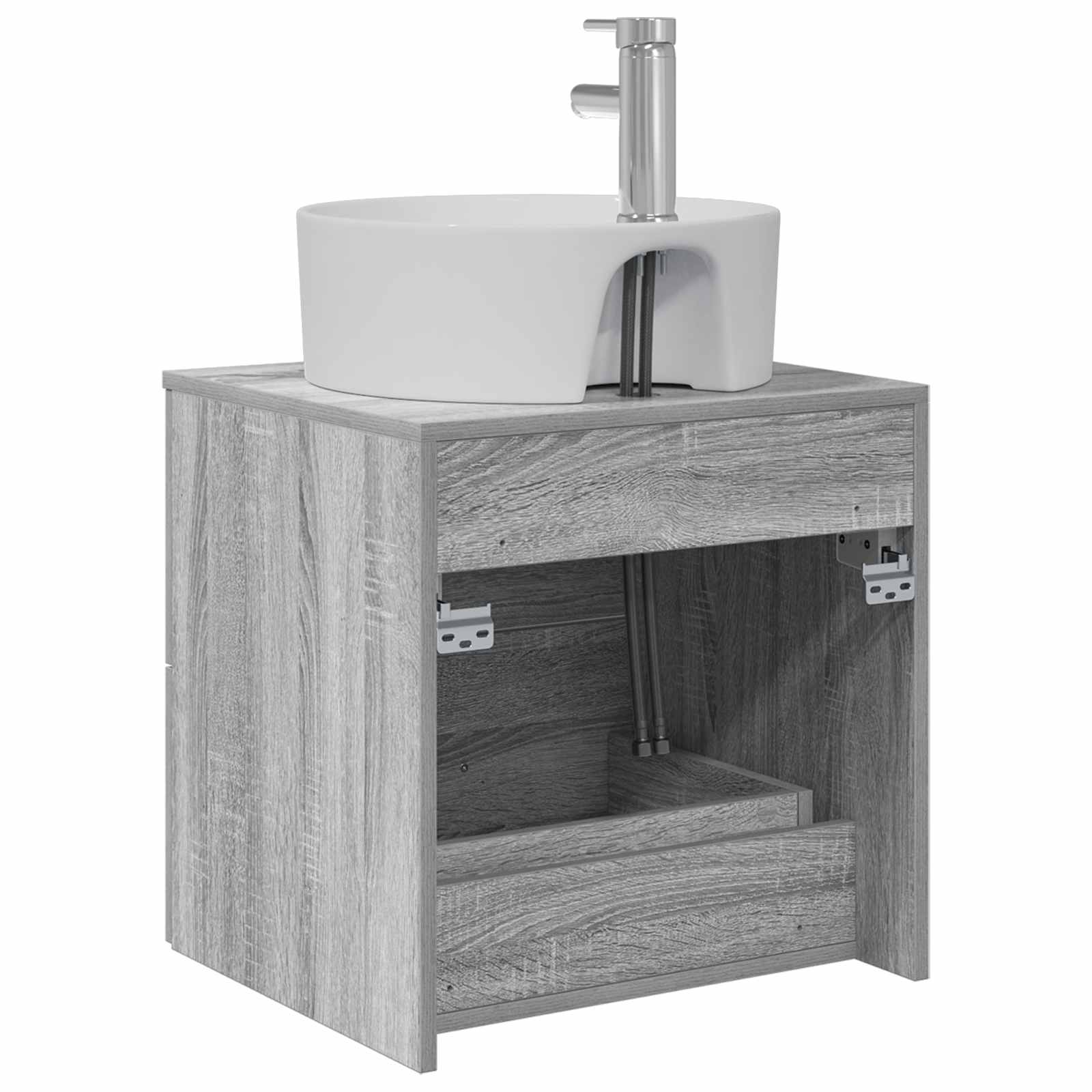 Επιτοίχια Λεκάνη Έπιπλο Γκρι Sonoma 49,5 x 44,5 x 65 εκ - Pakobazaar