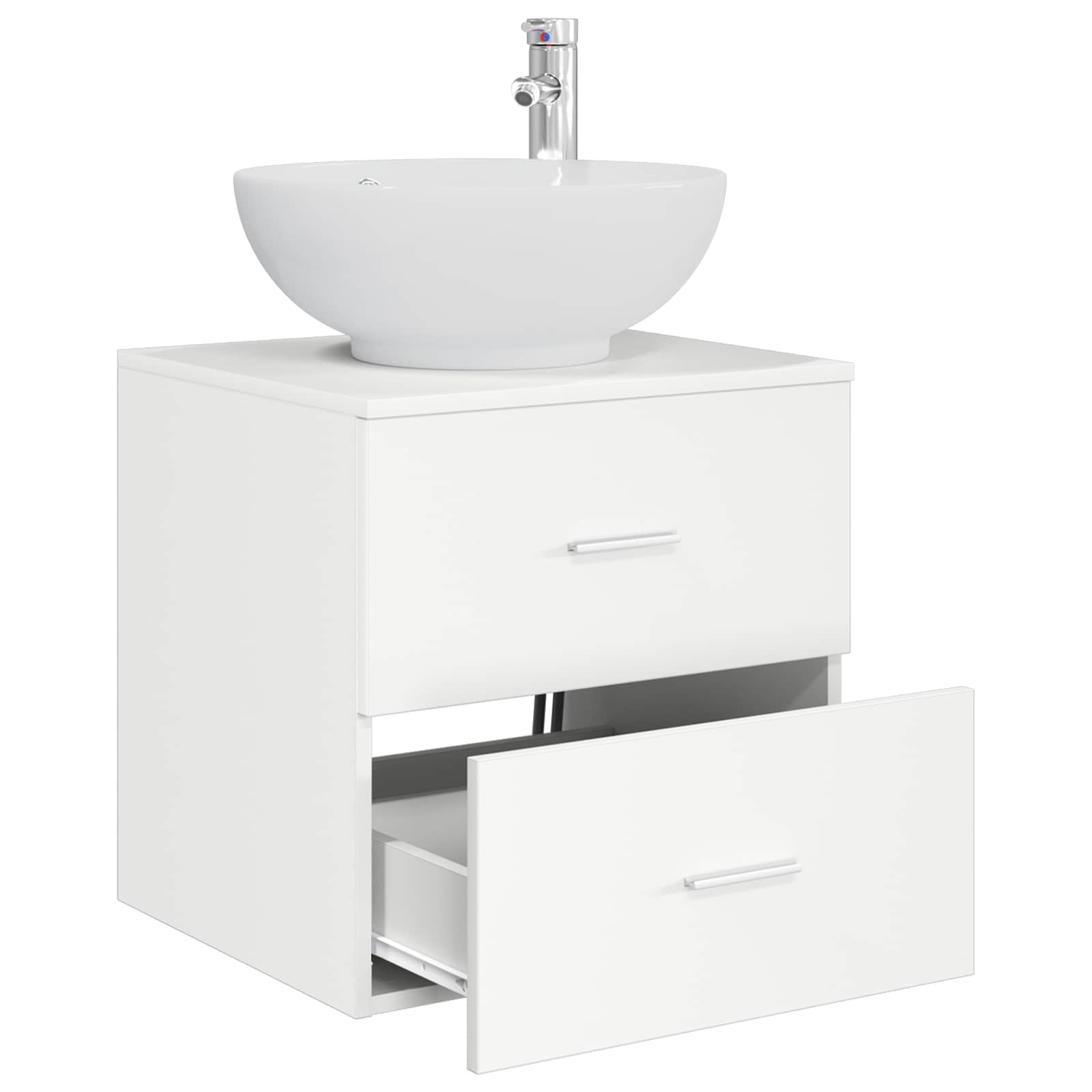 Επιτοίχια Λεκάνη Έπιπλο Λευκό 49,5 x 44,5 x 66,5 εκ. - Pakobazaar