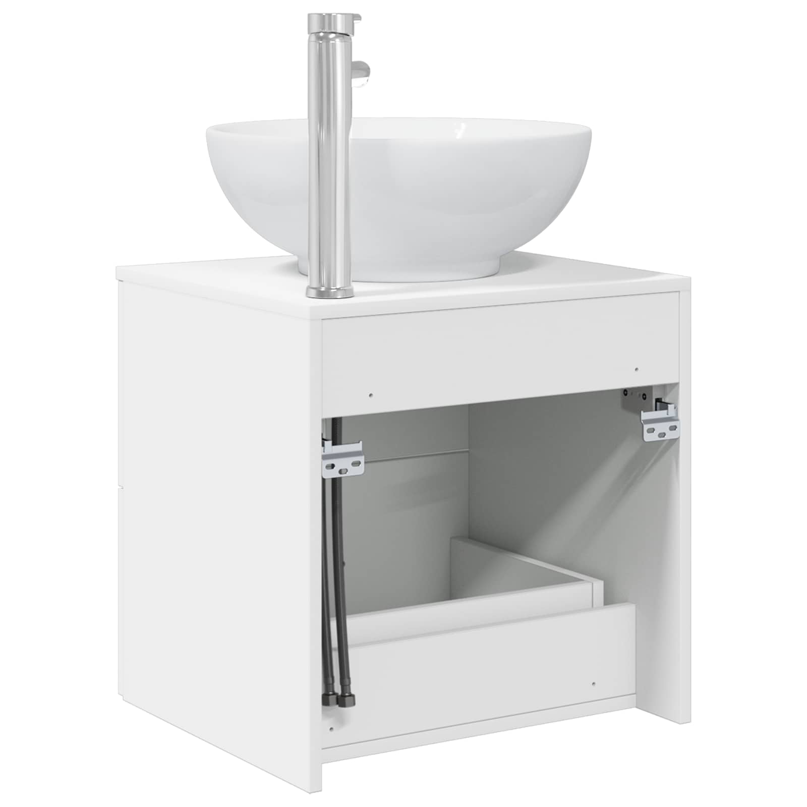 Επιτοίχια Λεκάνη Έπιπλο Λευκό 49,5 x 44,5 x 66,5 εκ. - Pakobazaar