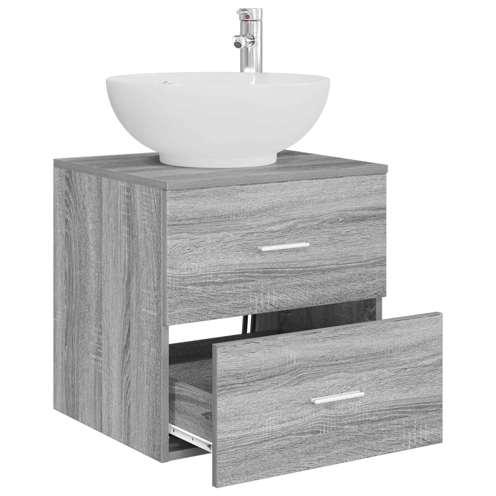 Επιτοίχια Λεκάνη Έπιπλο Γκρι Sonoma 49,5 x 44,5 x 66,5 εκ. - Pakobazaar