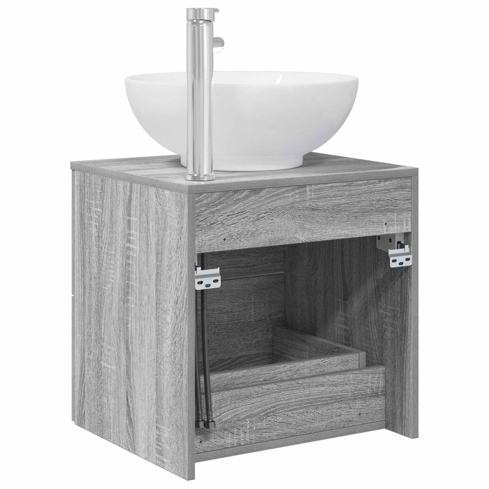 Επιτοίχια Λεκάνη Έπιπλο Γκρι Sonoma 49,5 x 44,5 x 66,5 εκ. - Pakobazaar