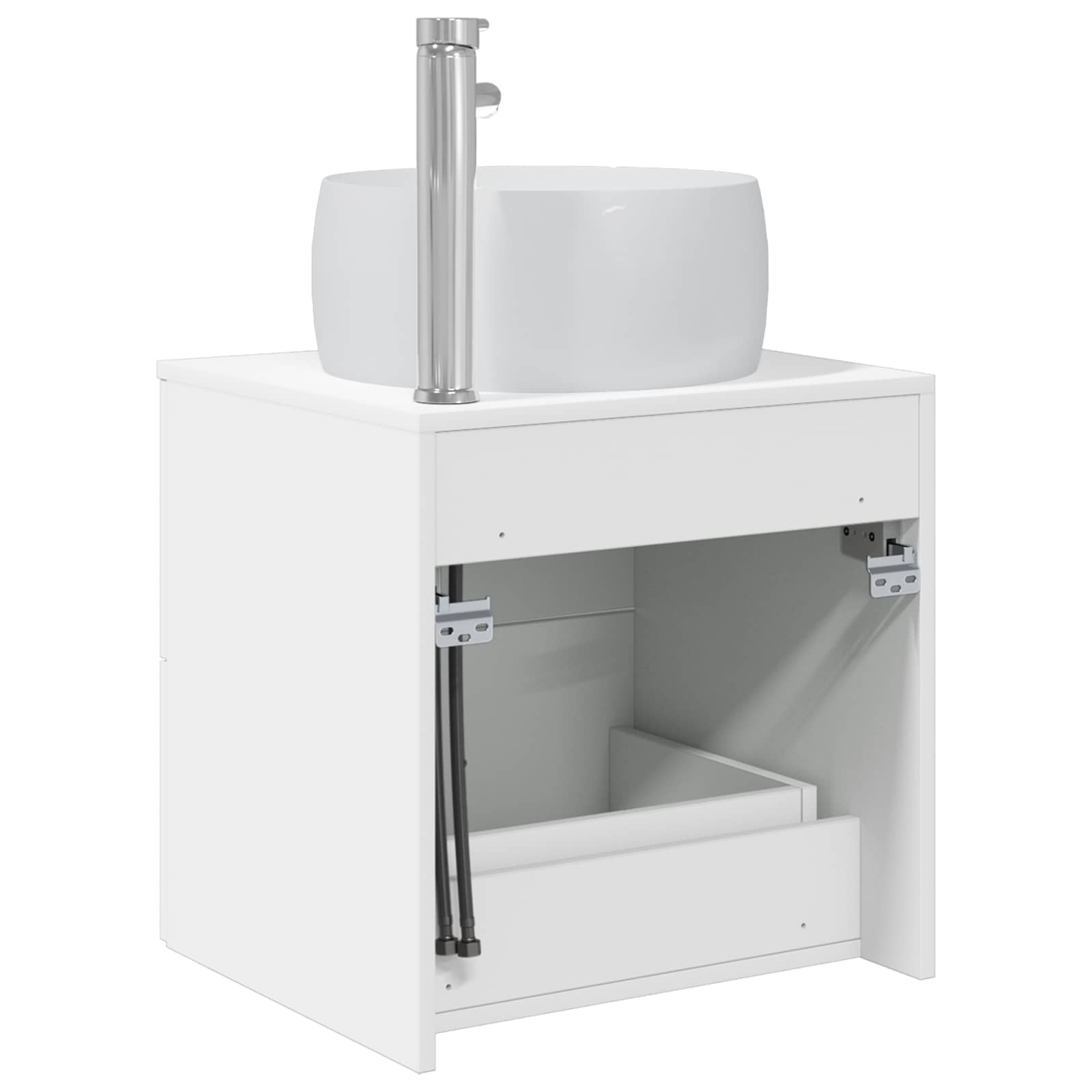 Επιτοίχια Λεκάνη Έπιπλο Λευκό 49,5 x 44,5 x 66 εκ - Pakobazaar