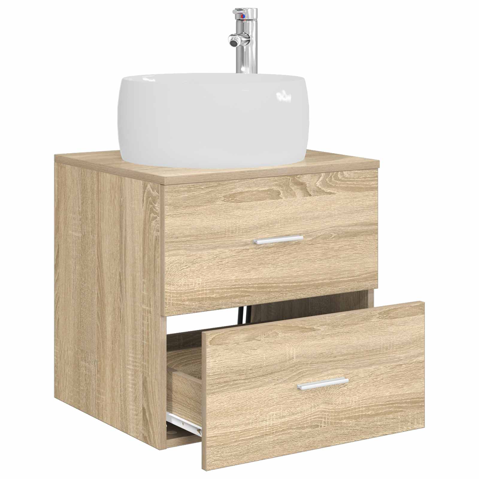 Επιτοίχια Λεκάνη Έπιπλο Sonoma Δρυς 49,5 x 44,5 x 66 εκ - Pakobazaar
