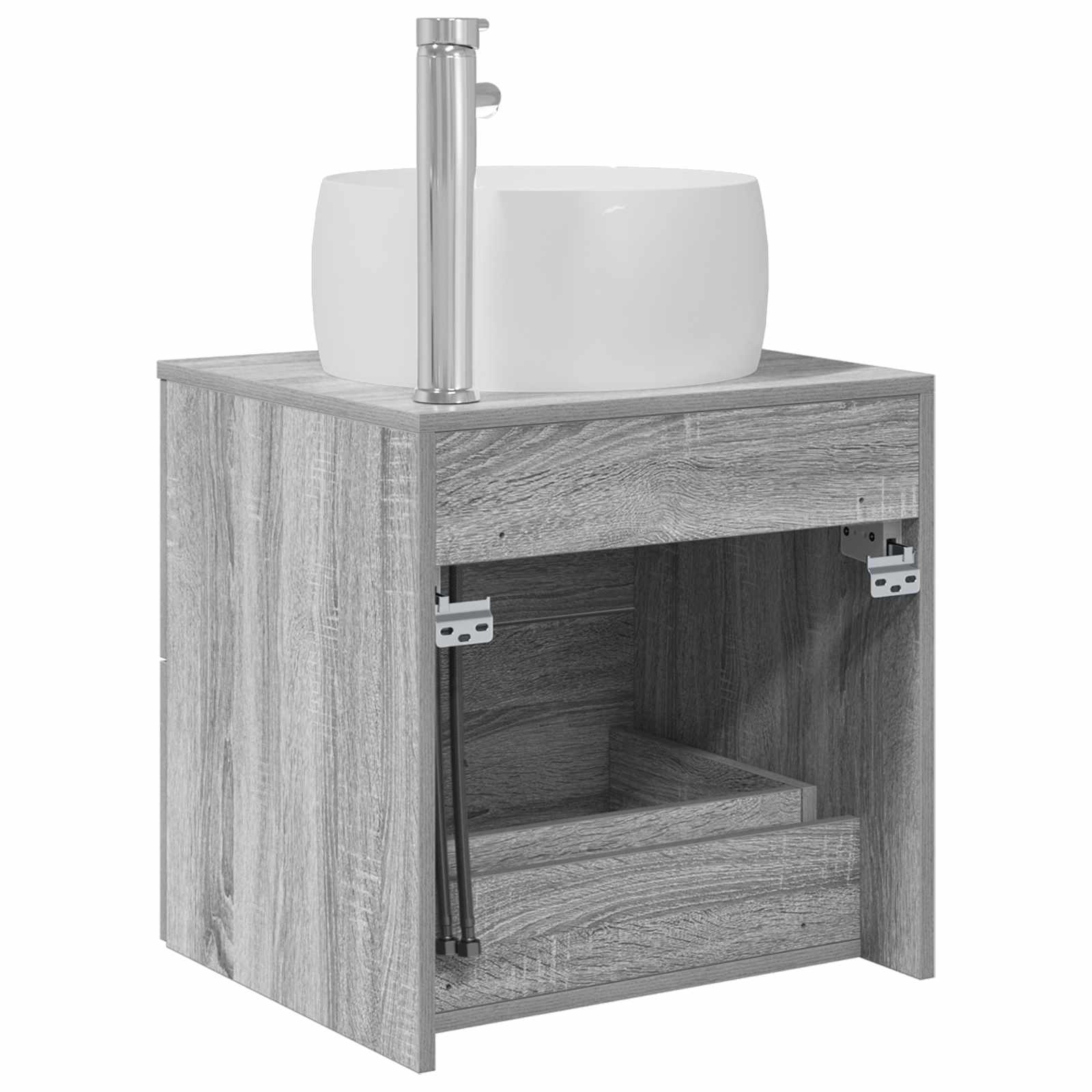 Επιτοίχια Λεκάνη Έπιπλο Γκρι Sonoma 49,5 x 44,5 x 66 εκ - Pakobazaar