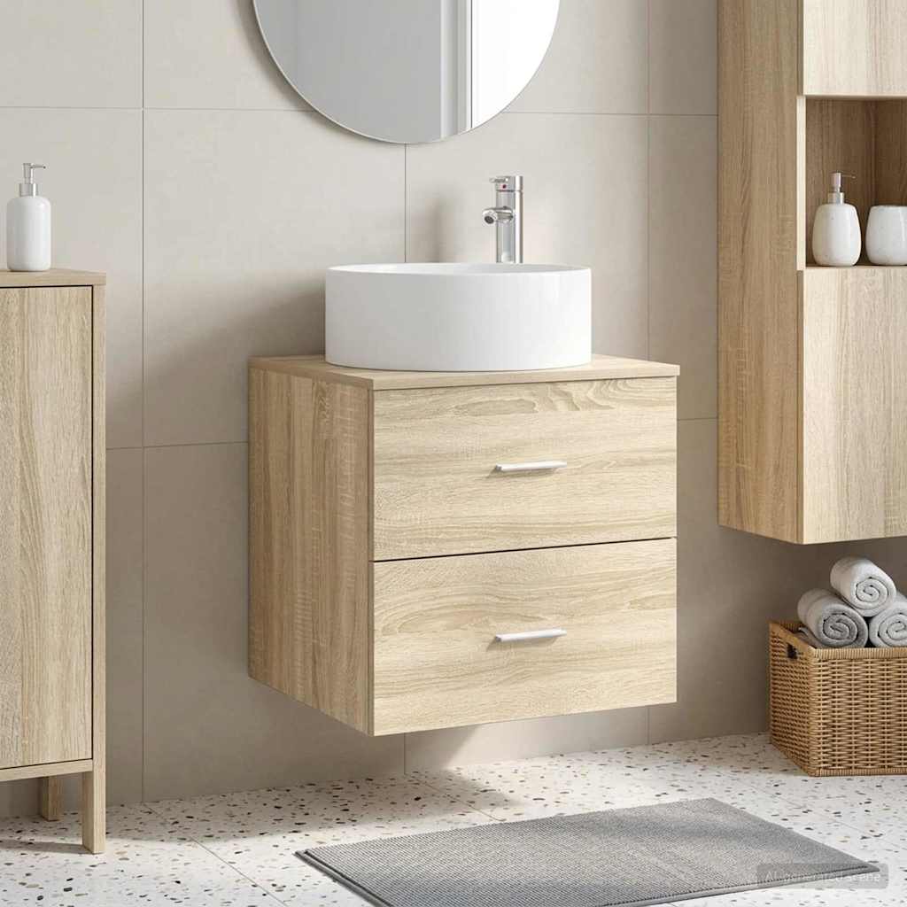 Επιτοίχια Λεκάνη Έπιπλο Sonoma Δρυς 49,5 x 44,5 x 65,5 εκ - Pakobazaar