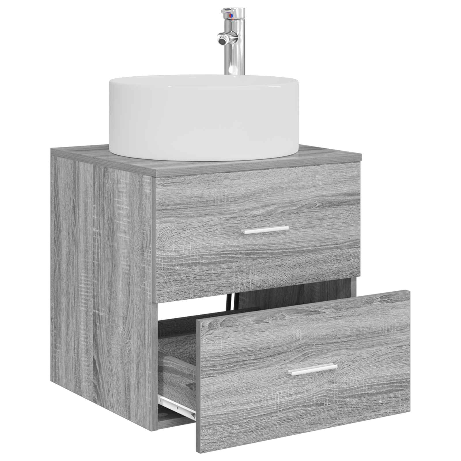 Επιτοίχια Λεκάνη Έπιπλο Γκρι Sonoma 49,5 x 44,5 x 65,5 εκ - Pakobazaar