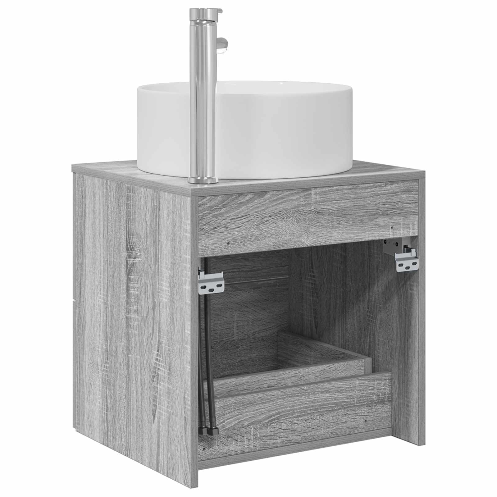 Επιτοίχια Λεκάνη Έπιπλο Γκρι Sonoma 49,5 x 44,5 x 65,5 εκ - Pakobazaar
