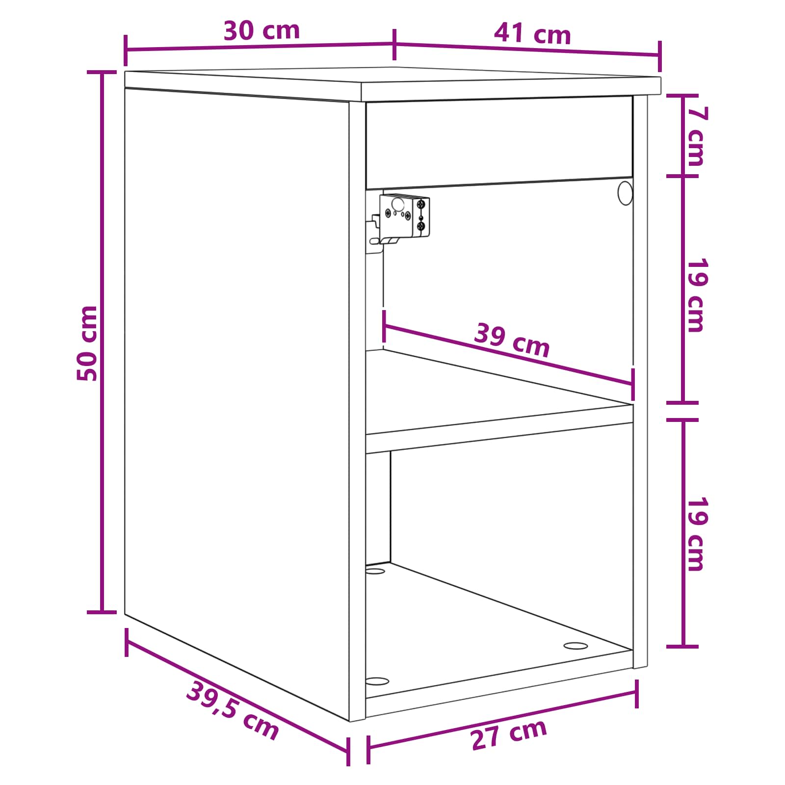 Ντουλάπι Μπάνιου Ενδιάμεσο Λευκό 30 x 41 x 50 εκ. - Pakobazaar