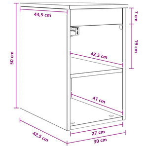 Ντουλάπι Μπάνιου Ενδιάμεσο Artisan Δρυς 30 x 44,5 x 50 εκ. - Pakobazaar