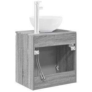 Επιτοίχια Λεκάνη Έπιπλο Γκρι Sonoma 49,5 x 35 x 63 εκ - Pakobazaar
