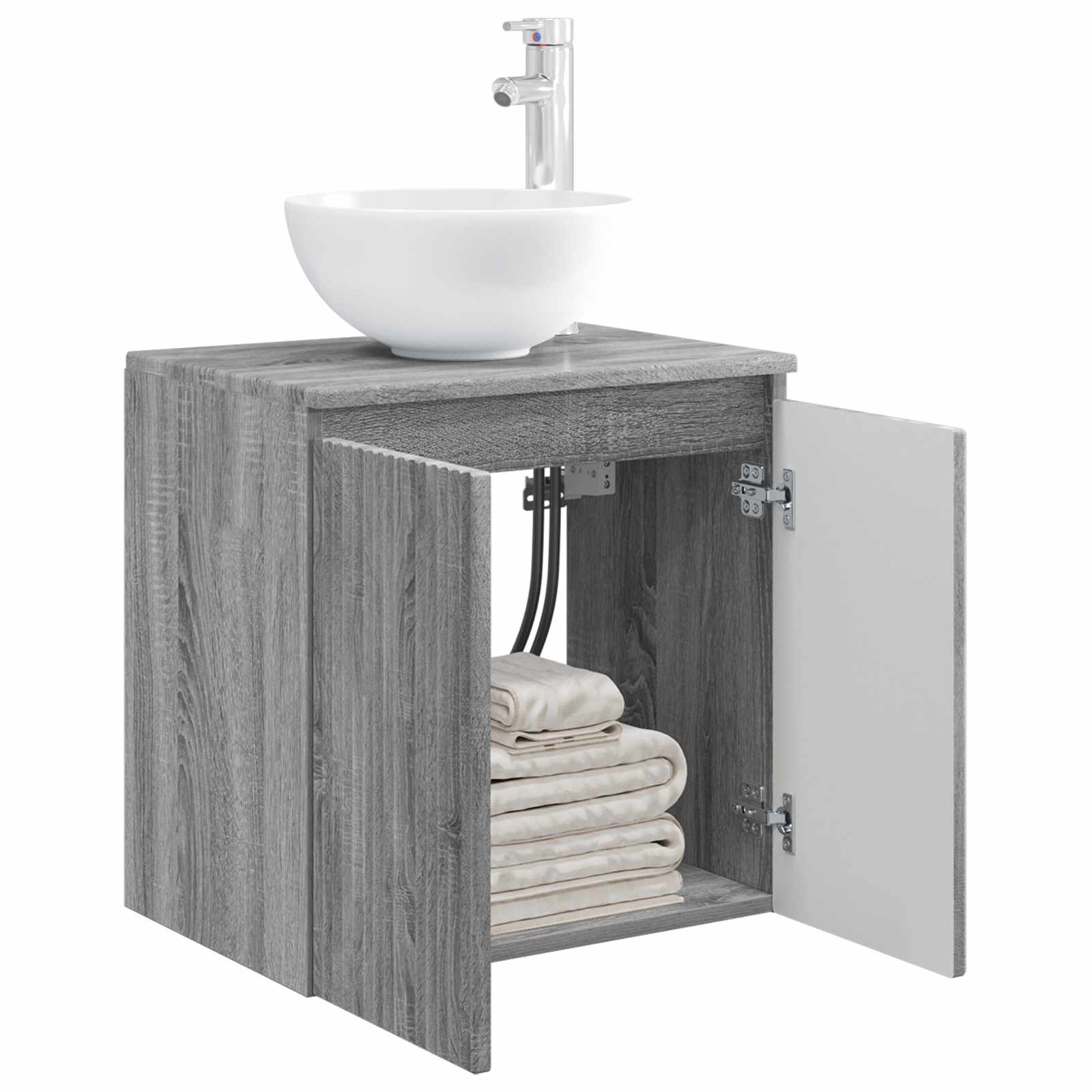Επιτοίχια Λεκάνη Έπιπλο Γκρι Sonoma 49,5 x 41 x 64,5 εκ - Pakobazaar