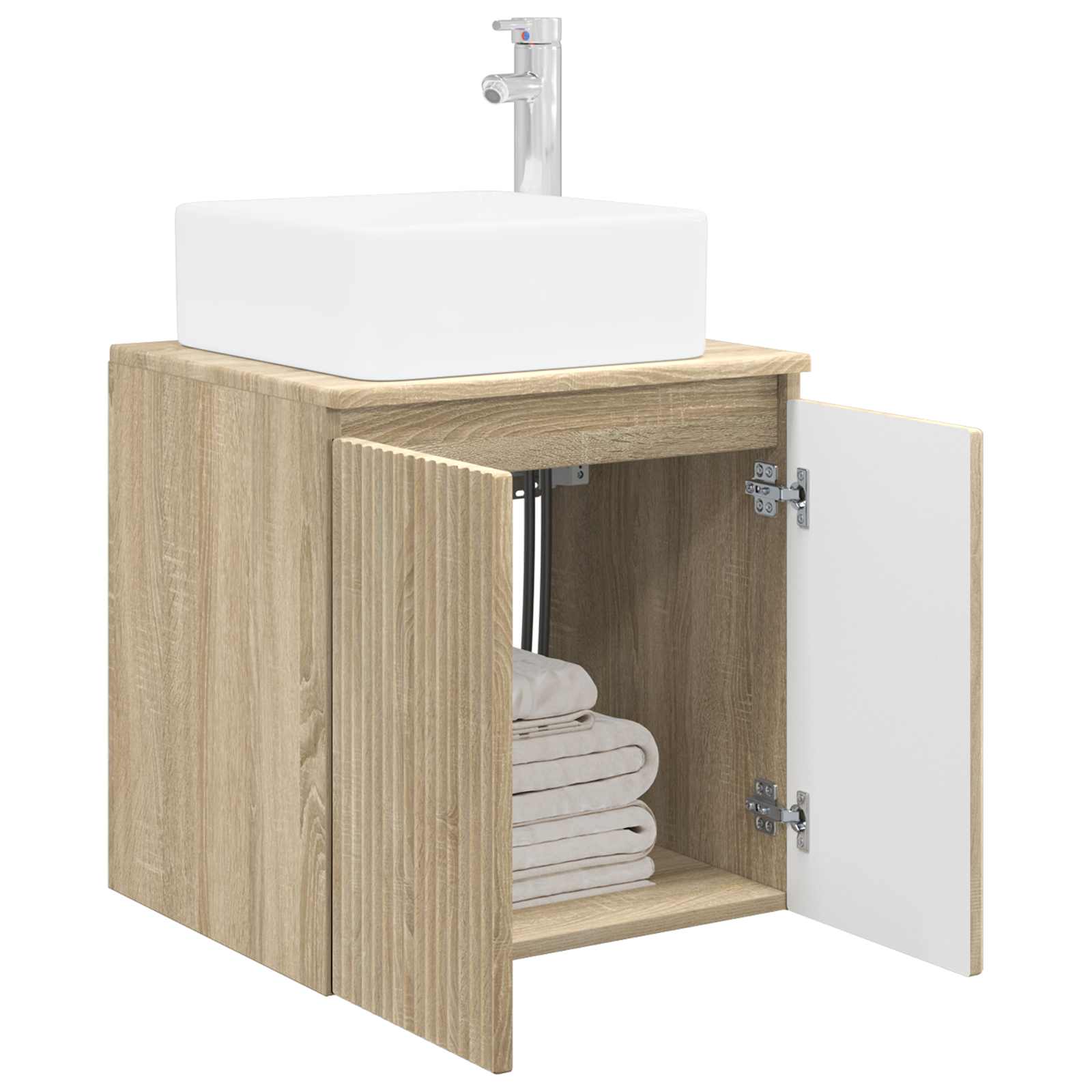 Επιτοίχια Λεκάνη Έπιπλο Sonoma Δρυς 53 x 35 x 63 εκ - Pakobazaar