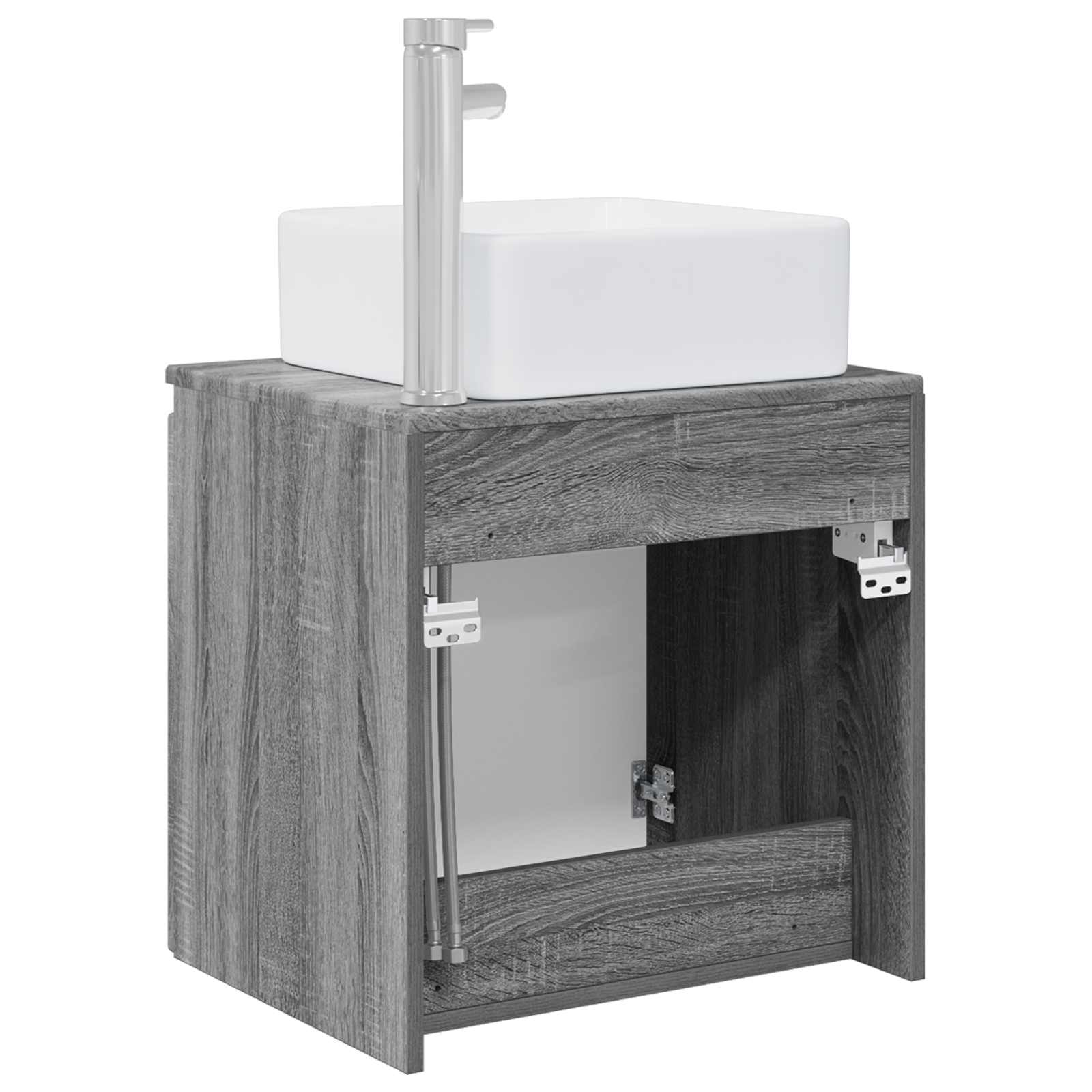 Επιτοίχια Λεκάνη Έπιπλο Γκρι Sonoma 53 x 35 x 63 εκ - Pakobazaar