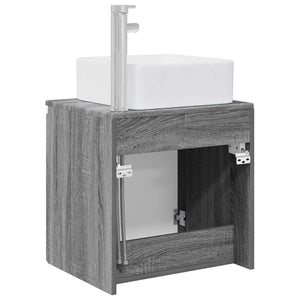 Επιτοίχια Λεκάνη Έπιπλο Γκρι Sonoma 53 x 35 x 63 εκ - Pakobazaar