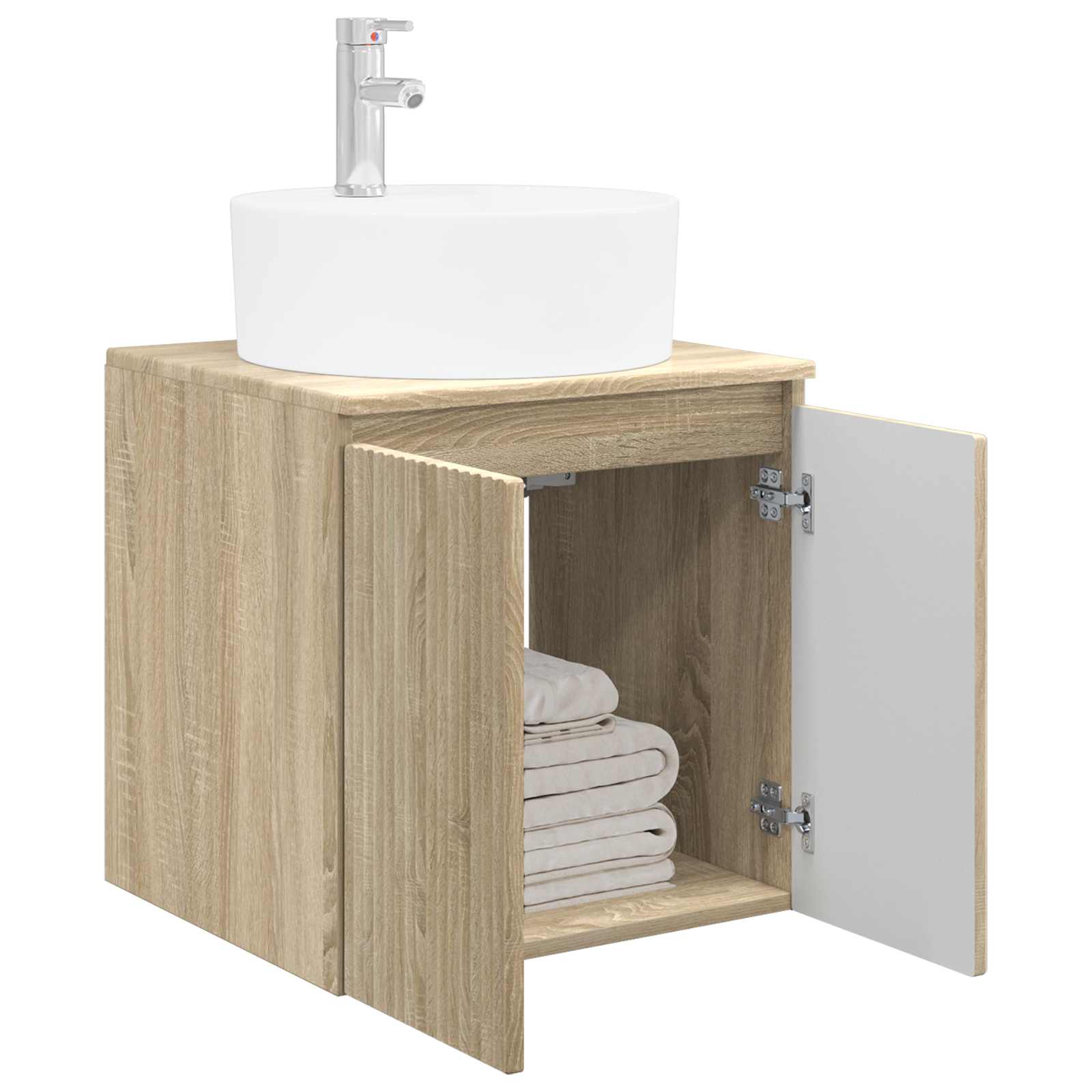 Επιτοίχια Λεκάνη Έπιπλο Sonoma Δρυς 49,5 x 44,5 x 65 εκ - Pakobazaar