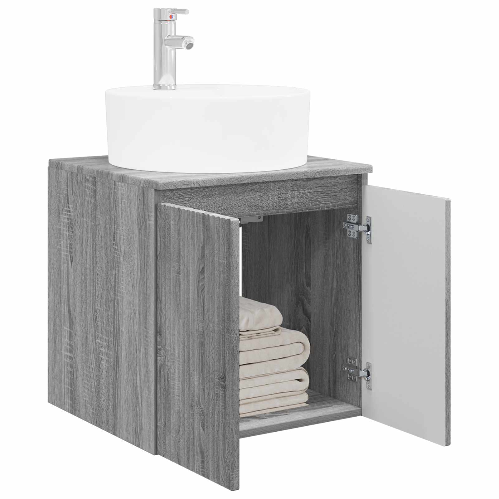 Επιτοίχια Λεκάνη Έπιπλο Γκρι Sonoma 49,5 x 44,5 x 65 εκ - Pakobazaar