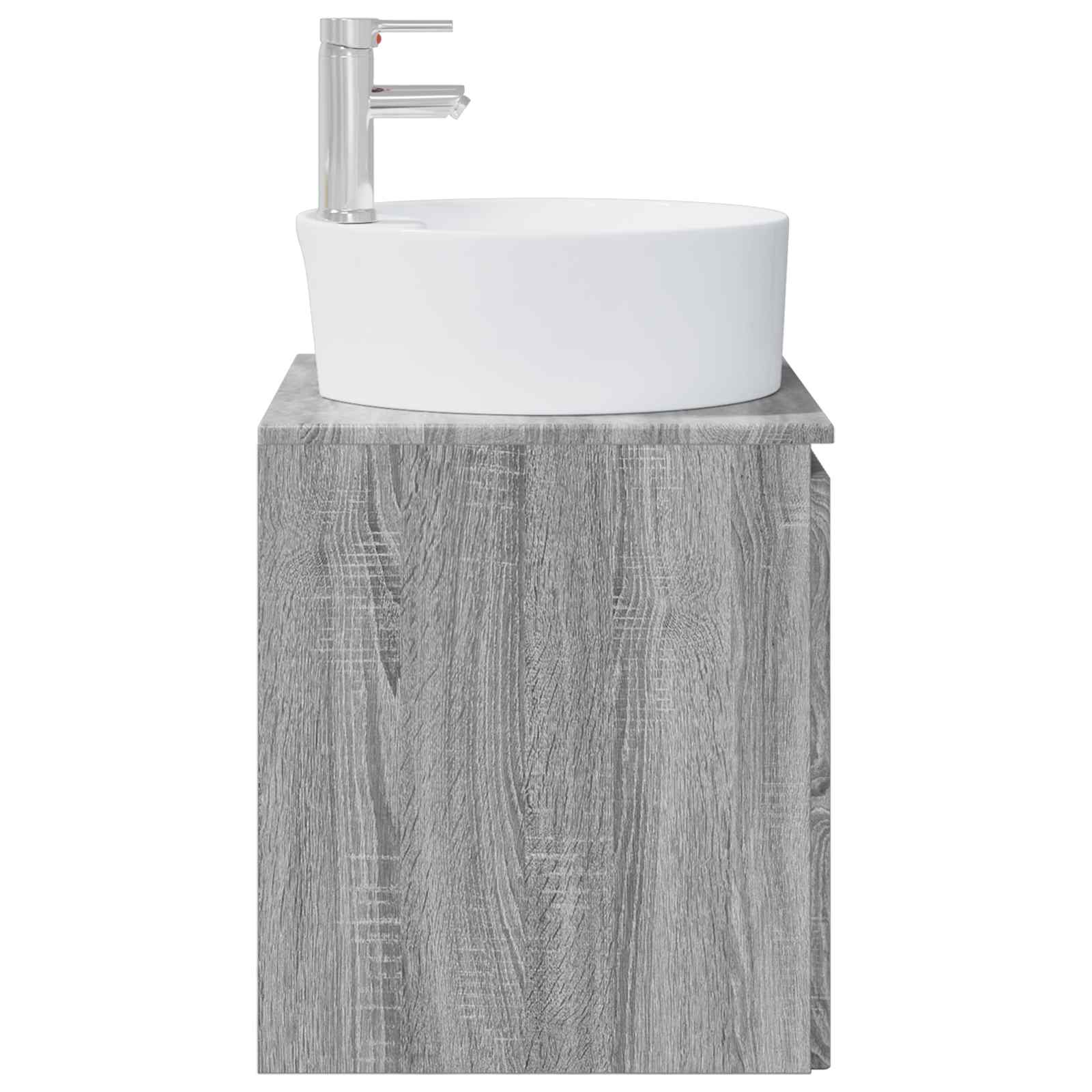 Επιτοίχια Λεκάνη Έπιπλο Γκρι Sonoma 49,5 x 44,5 x 65 εκ - Pakobazaar