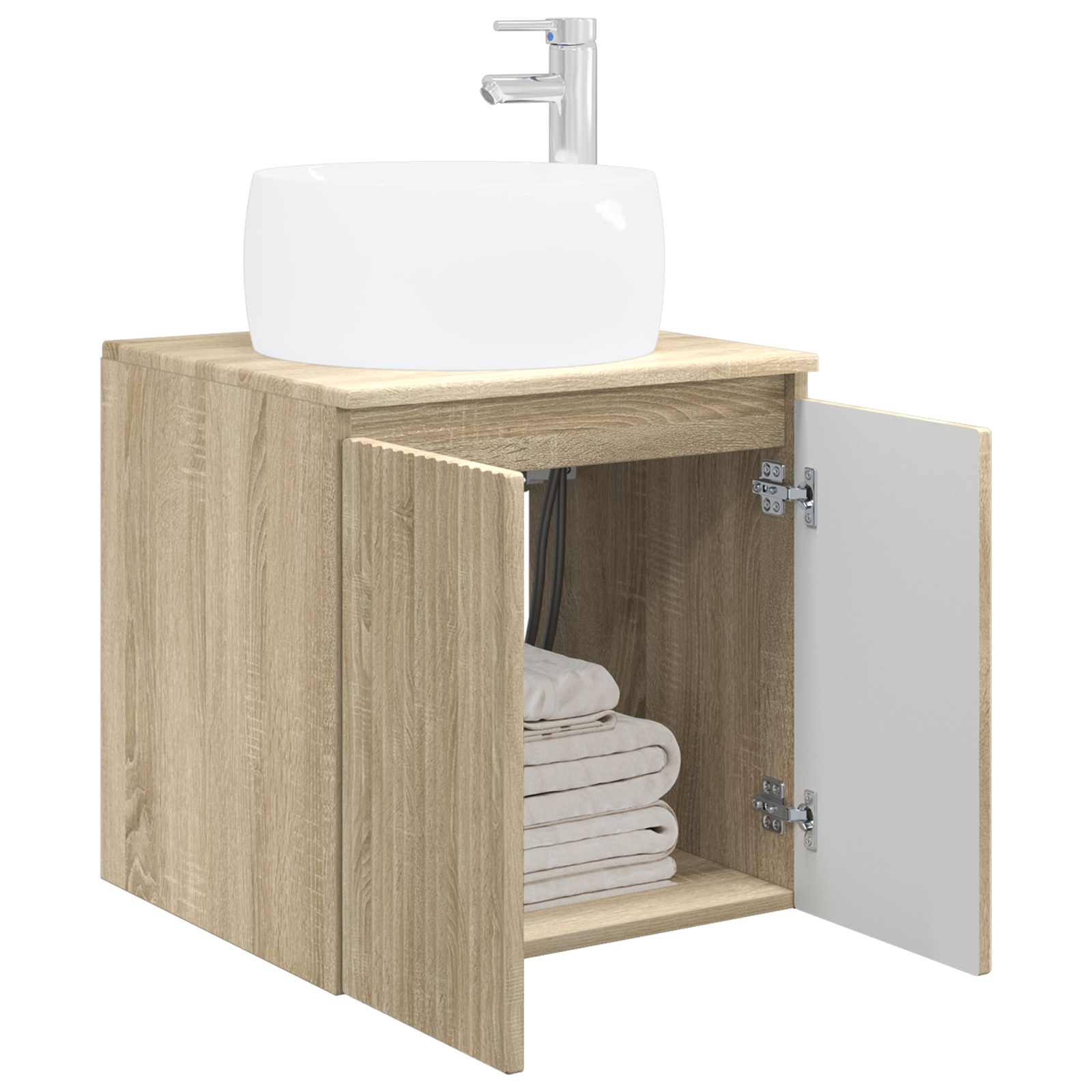 Επιτοίχια Λεκάνη Έπιπλο Sonoma Δρυς 49,5 x 44,5 x 66 εκ - Pakobazaar