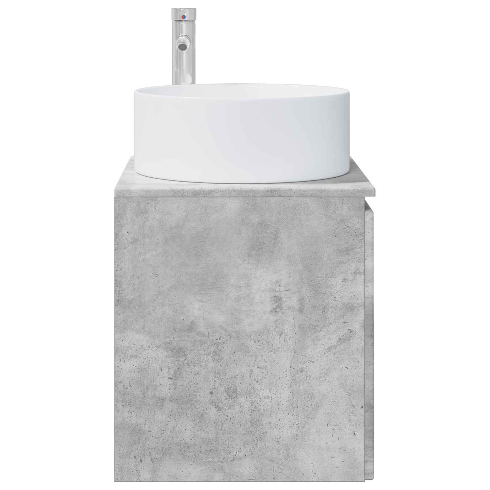 Επιτοίχιος νιπτήρας βανίλιας Γκρι Σκυροδέματος - Pakobazaar
