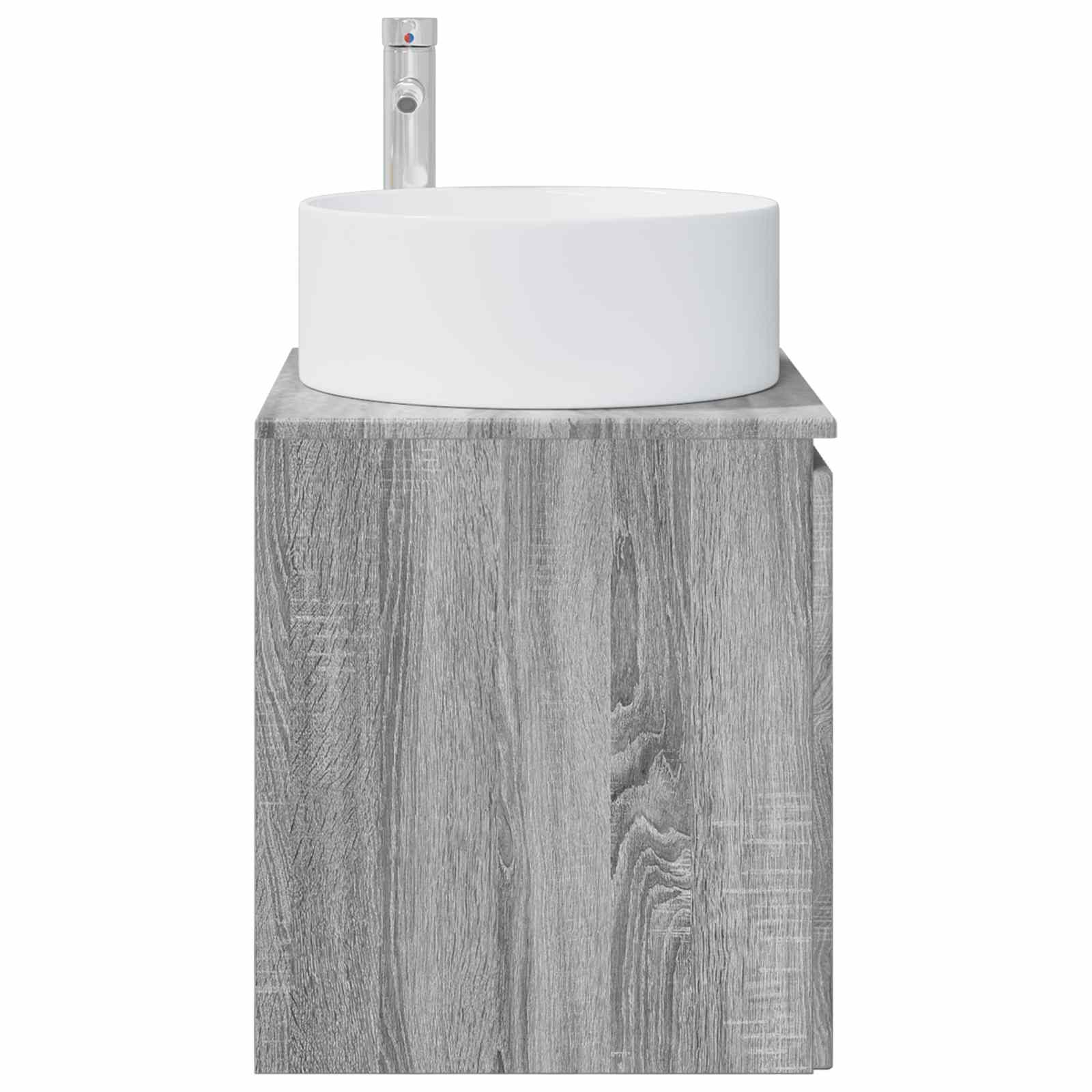 Επιτοίχιος νιπτήρας βανίλιας Γκρι Sonoma 49,5 x 44,5 x 65,5 εκ - Pakobazaar