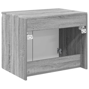 Τοίχου Ντουλάπα Μπάνιου Γκρι Sonoma 62,5 x 44,5 x 50 εκ. - Pakobazaar