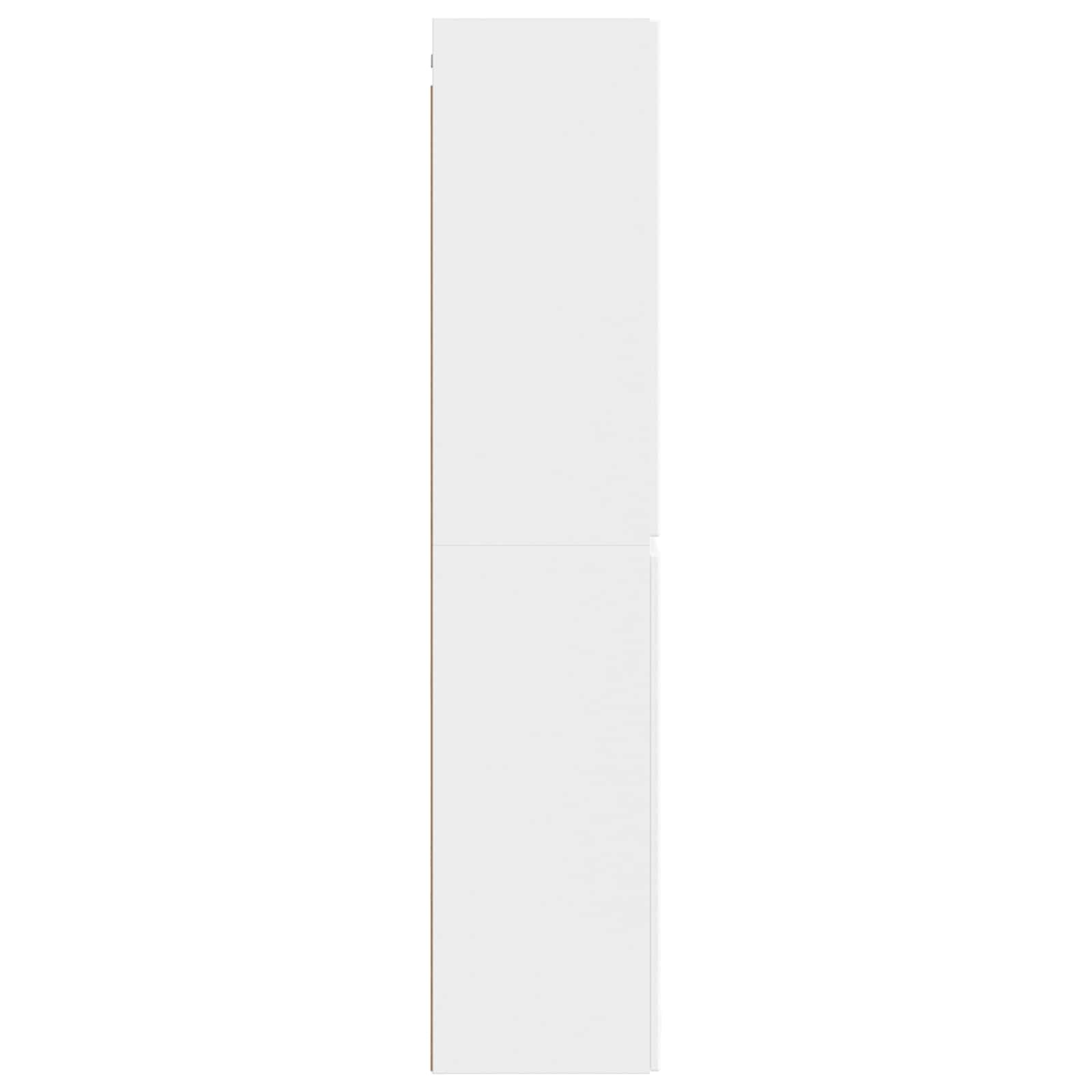 Τοίχου Ντουλάπα Μπάνιου Λευκό 33 x 34,5 x 160 εκ - Pakobazaar