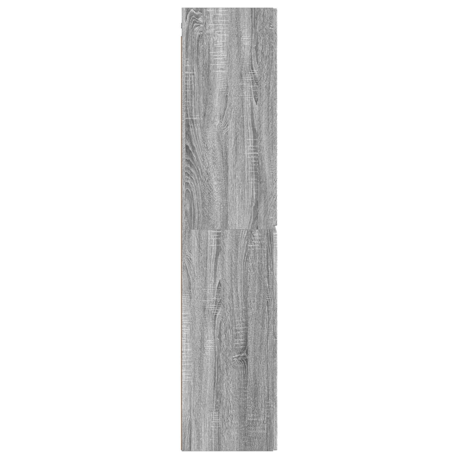 Τοίχου Ντουλάπα Μπάνιου Γκρι Sonoma 33 x 34,5 x 160 εκ - Pakobazaar