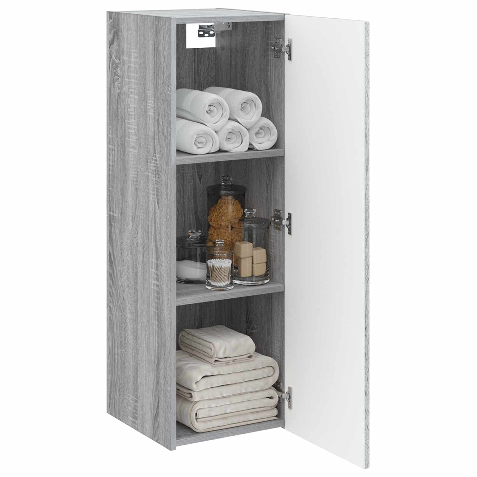 Τοίχου Ντουλάπα Μπάνιου Γκρι Sonoma 33 x 34,5 x 60 εκ - Pakobazaar
