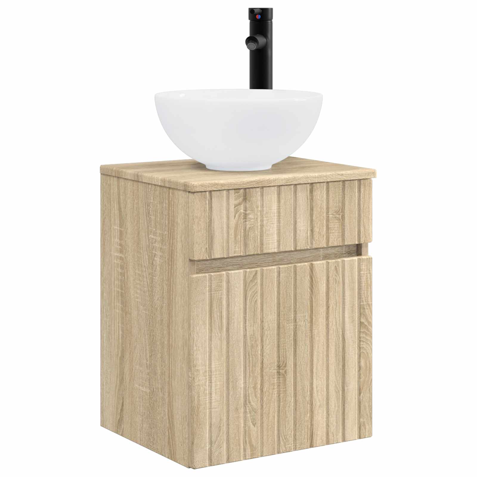 Επιτοίχιος νιπτήρας βανίλιας Sonoma Δρυς 39 x 41 x 64,5 εκ. - Pakobazaar