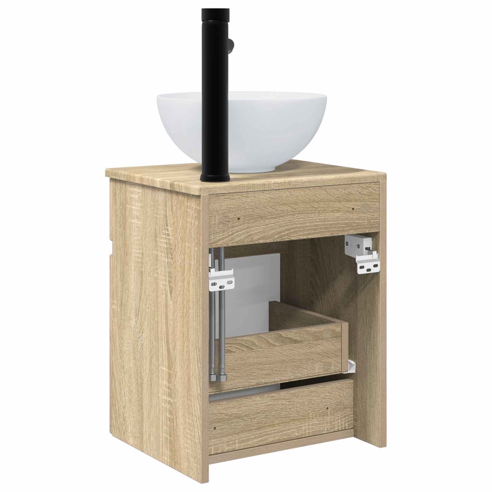 Επιτοίχιος νιπτήρας βανίλιας Sonoma Δρυς 39 x 41 x 64,5 εκ. - Pakobazaar