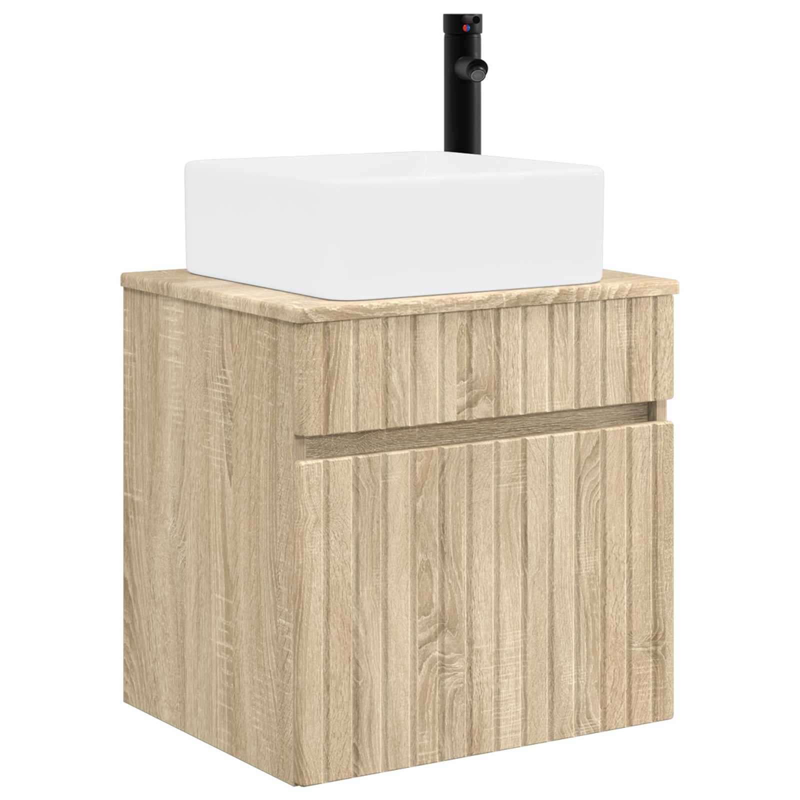 Επιτοίχιος νιπτήρας βανίλιας Sonoma Δρυς 49 x 41 x 63 εκ. - Pakobazaar