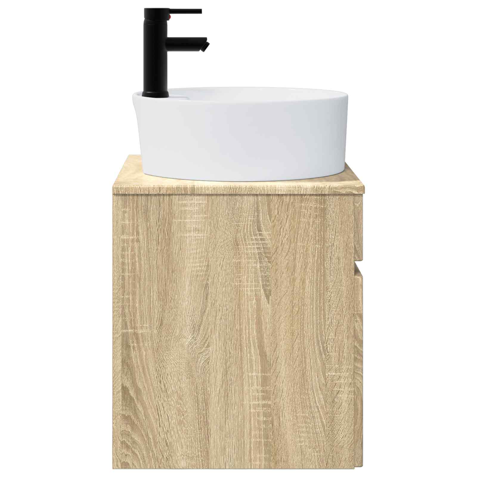 Επιτοίχιος νιπτήρας βανίλιας Sonoma Δρυς 49 x 44,5 x 65 εκ - Pakobazaar