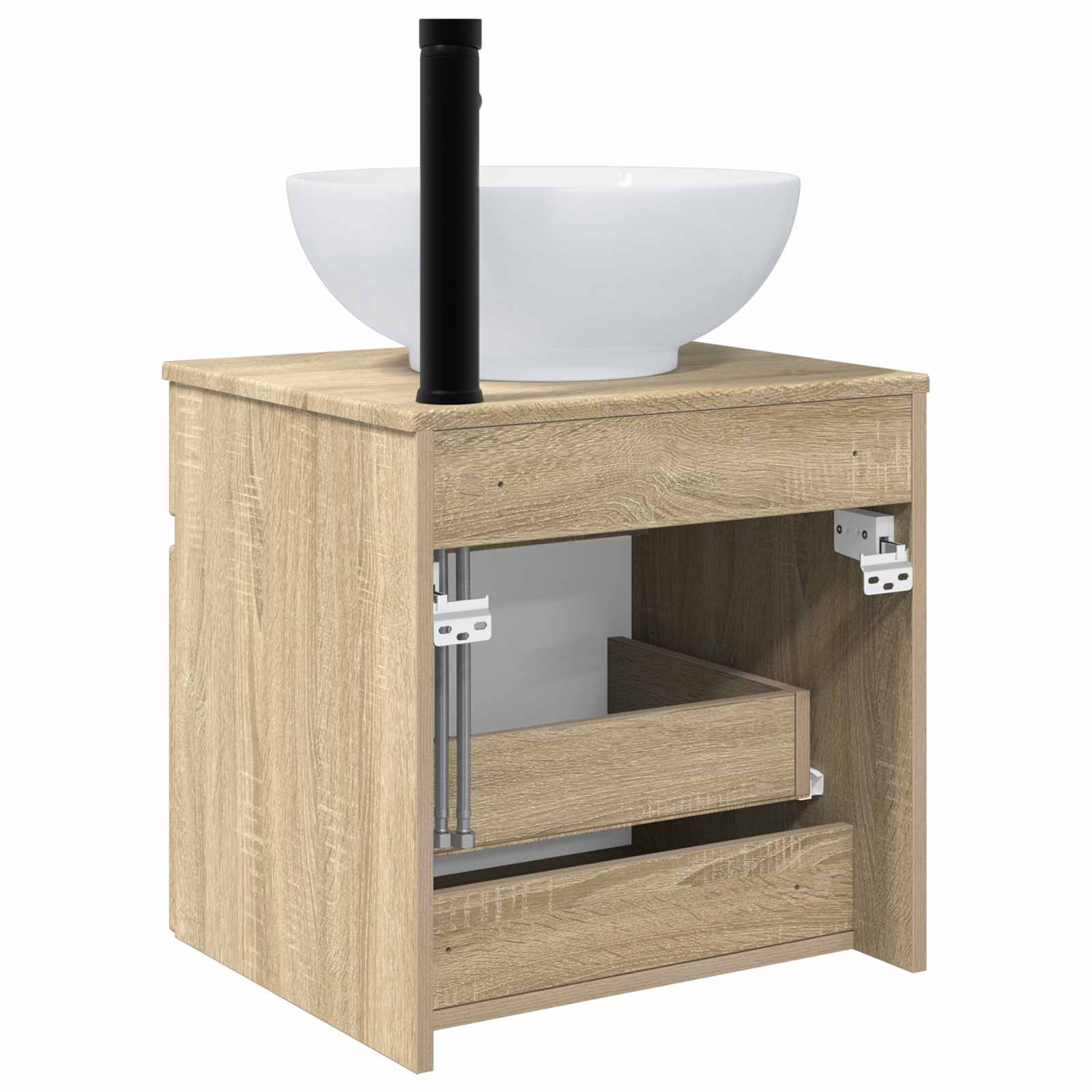 Επιτοίχιος νιπτήρας βανίλιας Sonoma Δρυς 49 x 44,5 x 66,5 εκ - Pakobazaar