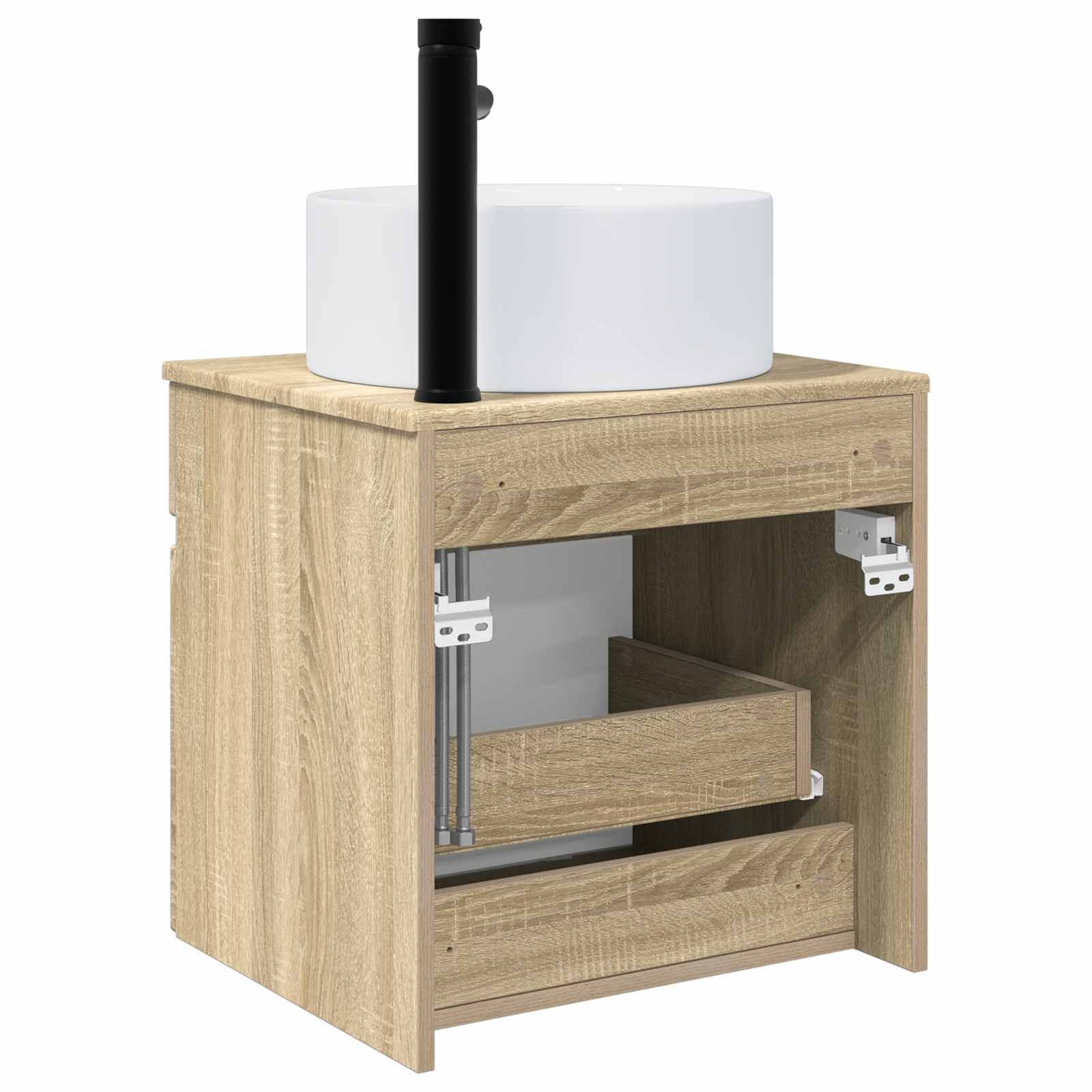 Επιτοίχιος νιπτήρας βανίλιας Sonoma Δρυς 49 x 44,5 x 65,5 εκ - Pakobazaar