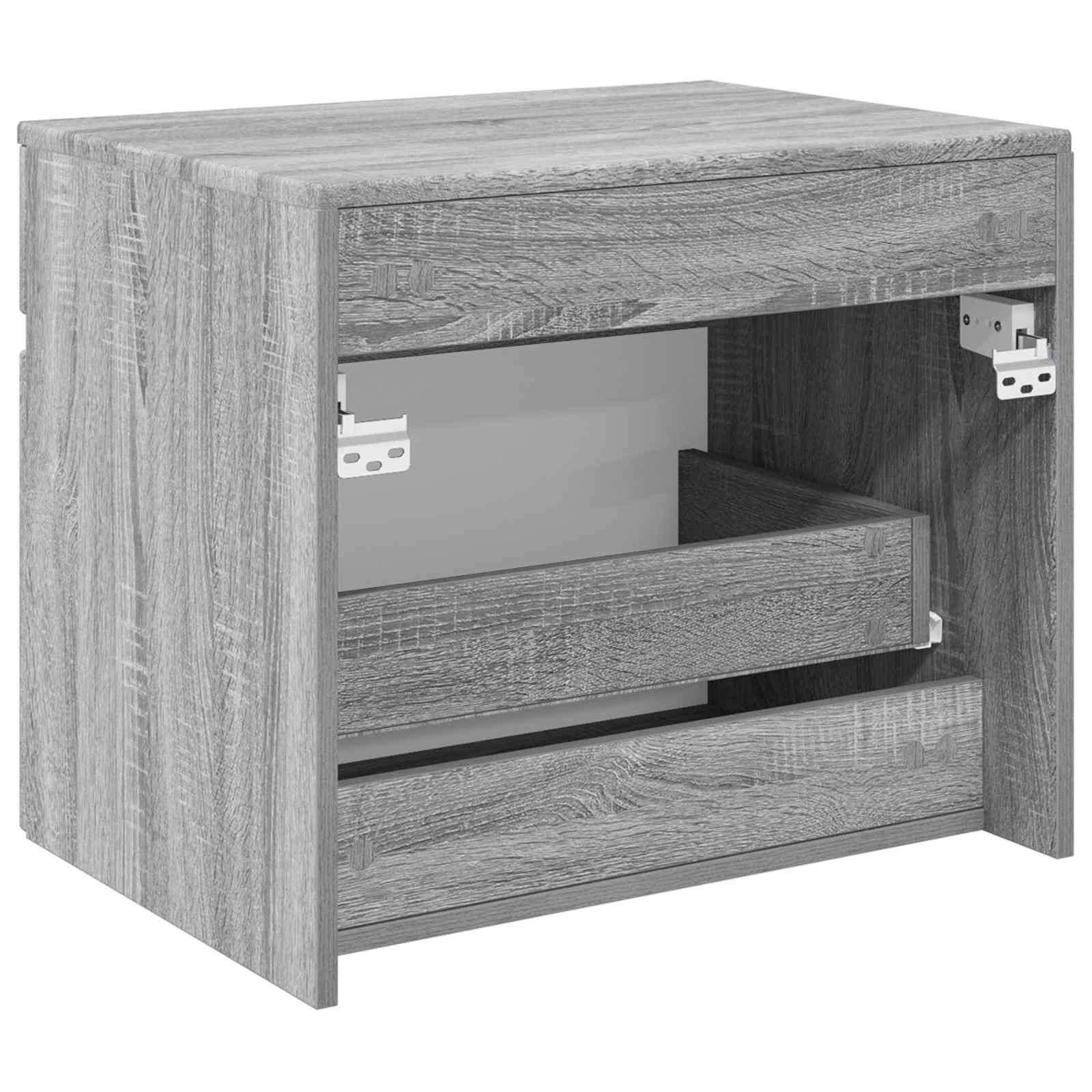 Τοίχου Ντουλάπα Μπάνιου Γκρι Sonoma 59 x 44,5 x 50 εκ - Pakobazaar