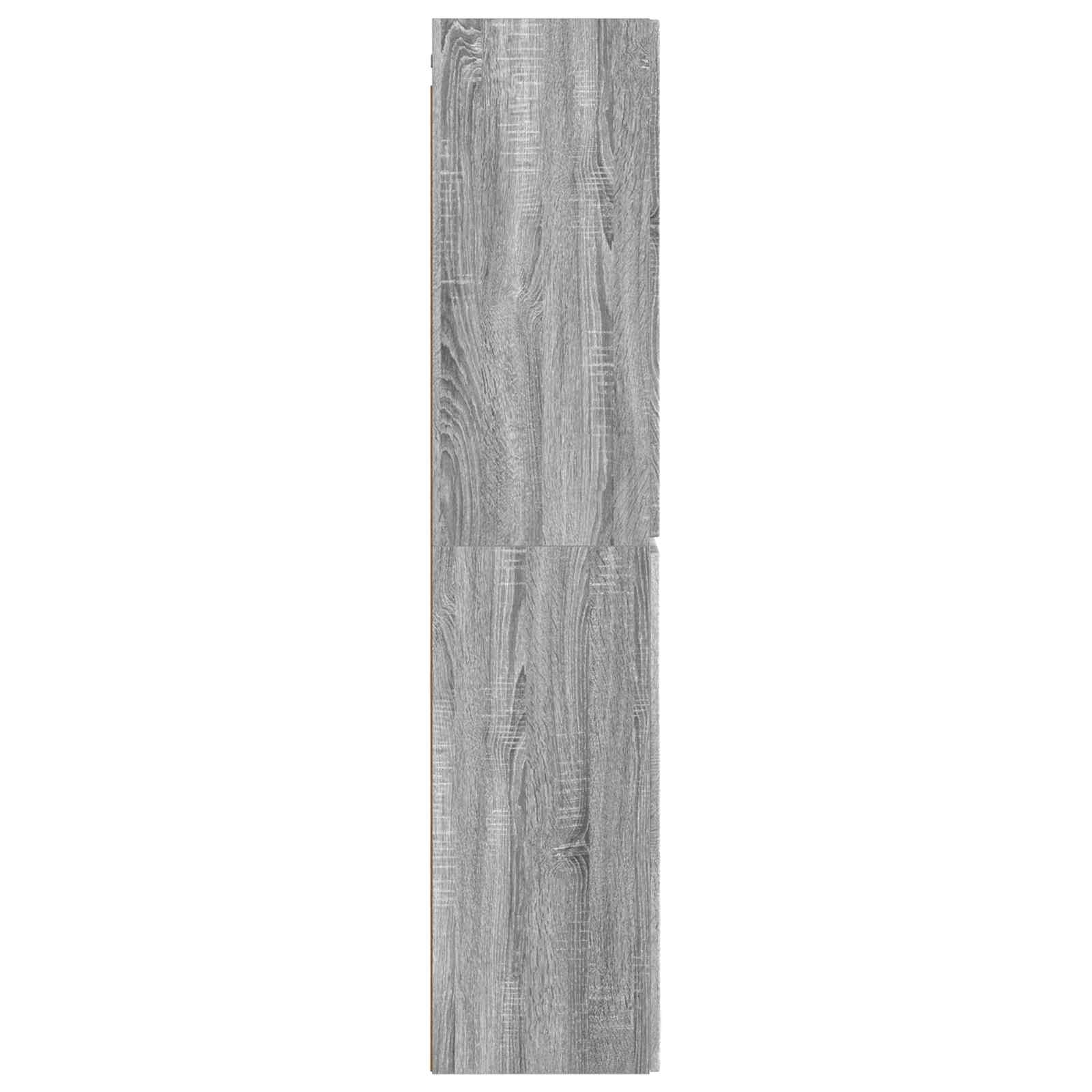 Τοίχου Ντουλάπα Μπάνιου Γκρι Sonoma 33 x 34,5 x 160 εκ - Pakobazaar
