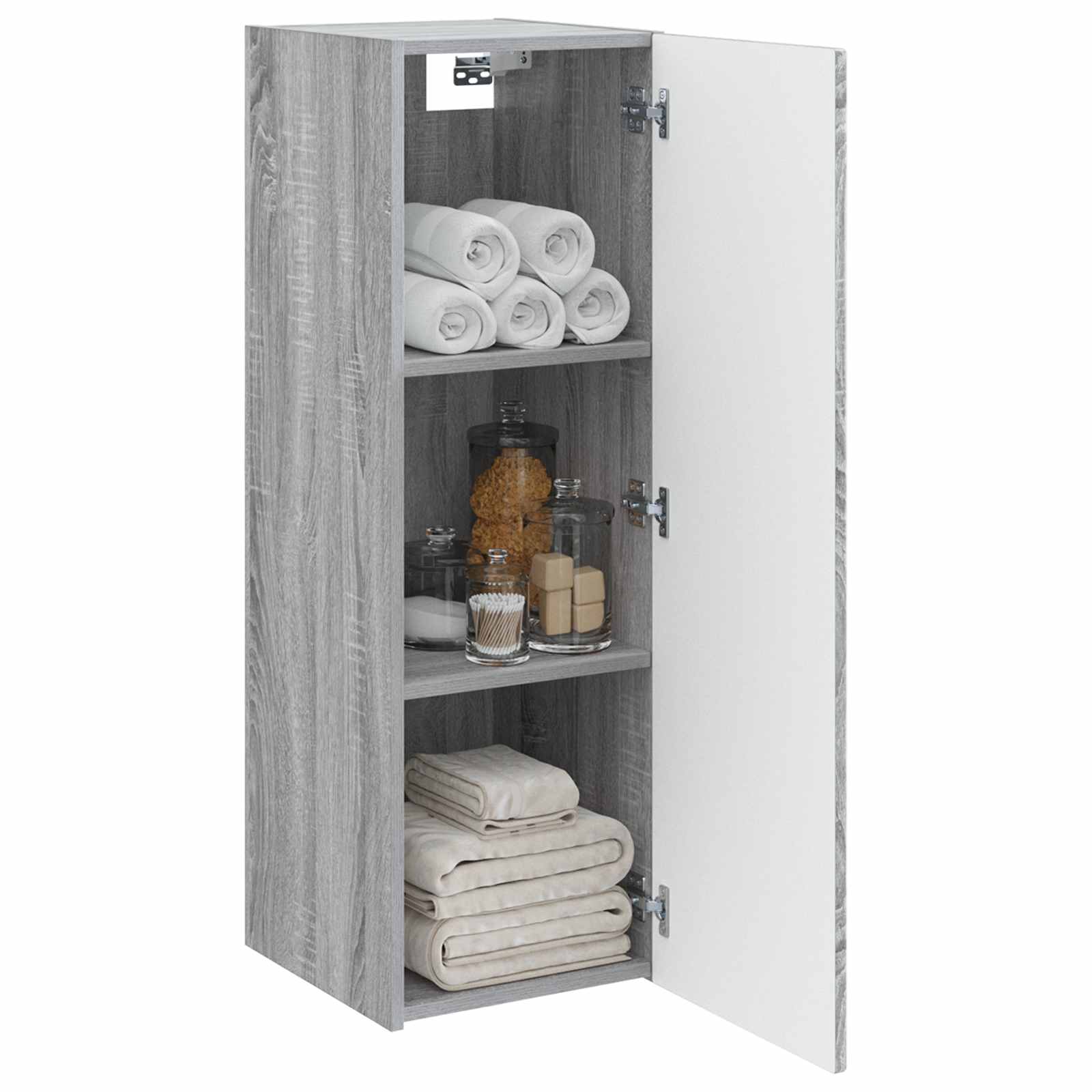 Τοίχου Ντουλάπα Μπάνιου Γκρι Sonoma 33 x 34,5 x 100 εκ - Pakobazaar