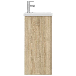 Καθρέφτης μπάνιου με νιπτήρα Sonoma Δρυς 42 x 40 x 84,5 εκ - Pakobazaar