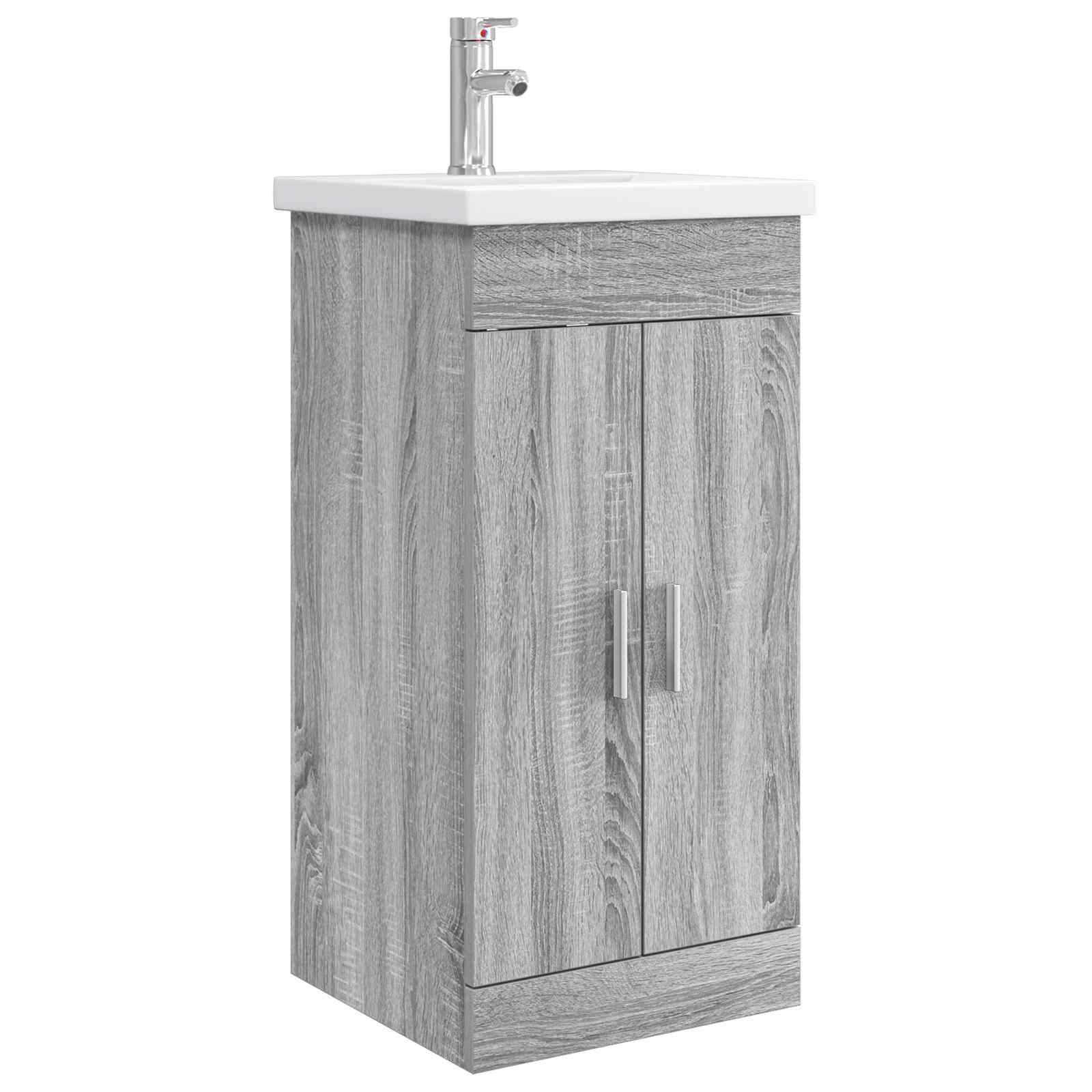 Καθρέφτης μπάνιου με νιπτήρα Γκρι Sonoma 42 x 40 x 84,5 εκ - Pakobazaar