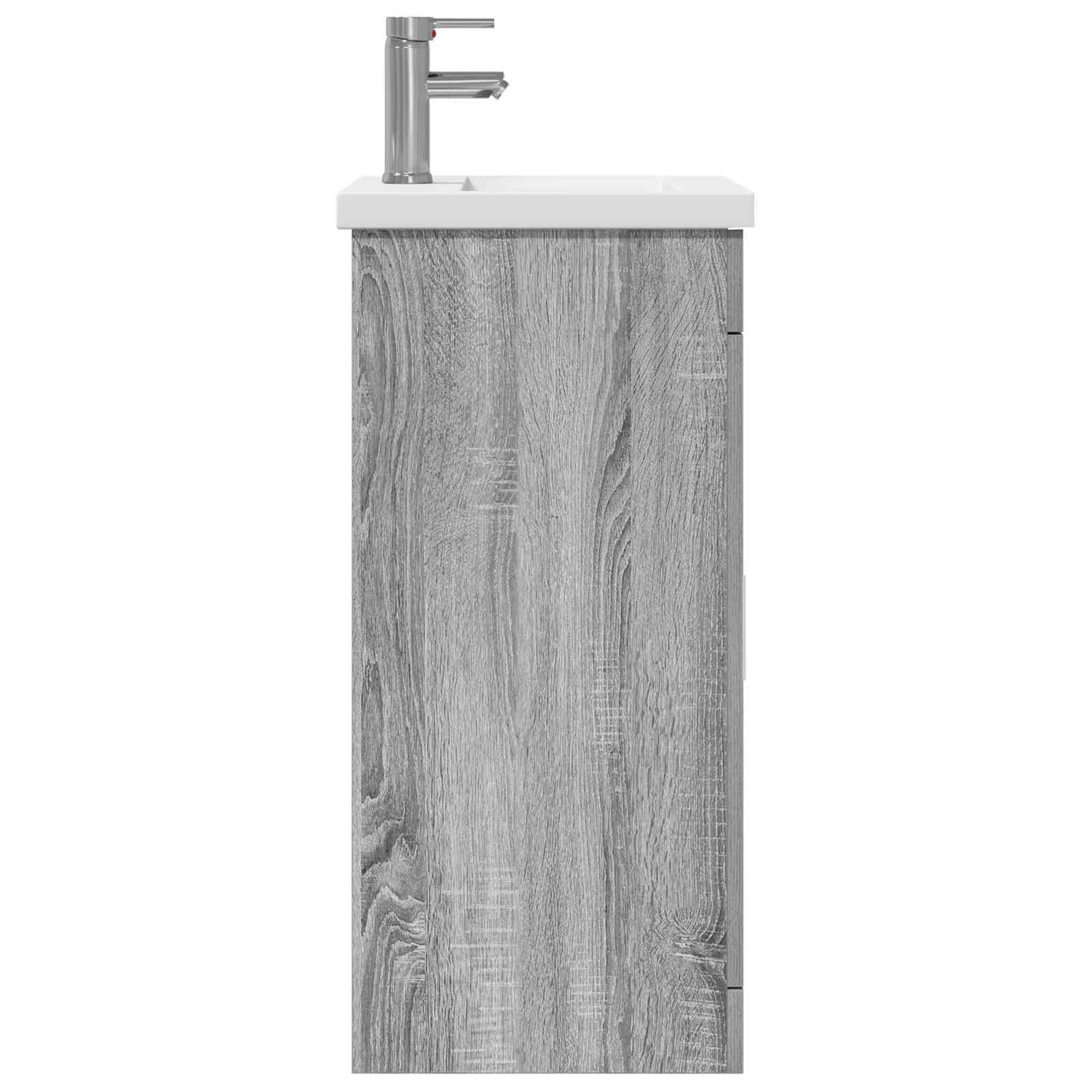 Καθρέφτης μπάνιου με νιπτήρα Γκρι Sonoma 42 x 40 x 84,5 εκ - Pakobazaar