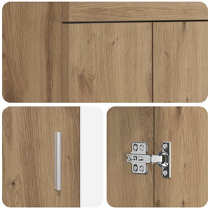 Καθρέφτης μπάνιου με νιπτήρα Artisan Δρυς 42 x 40 x 84,5 εκ - Pakobazaar