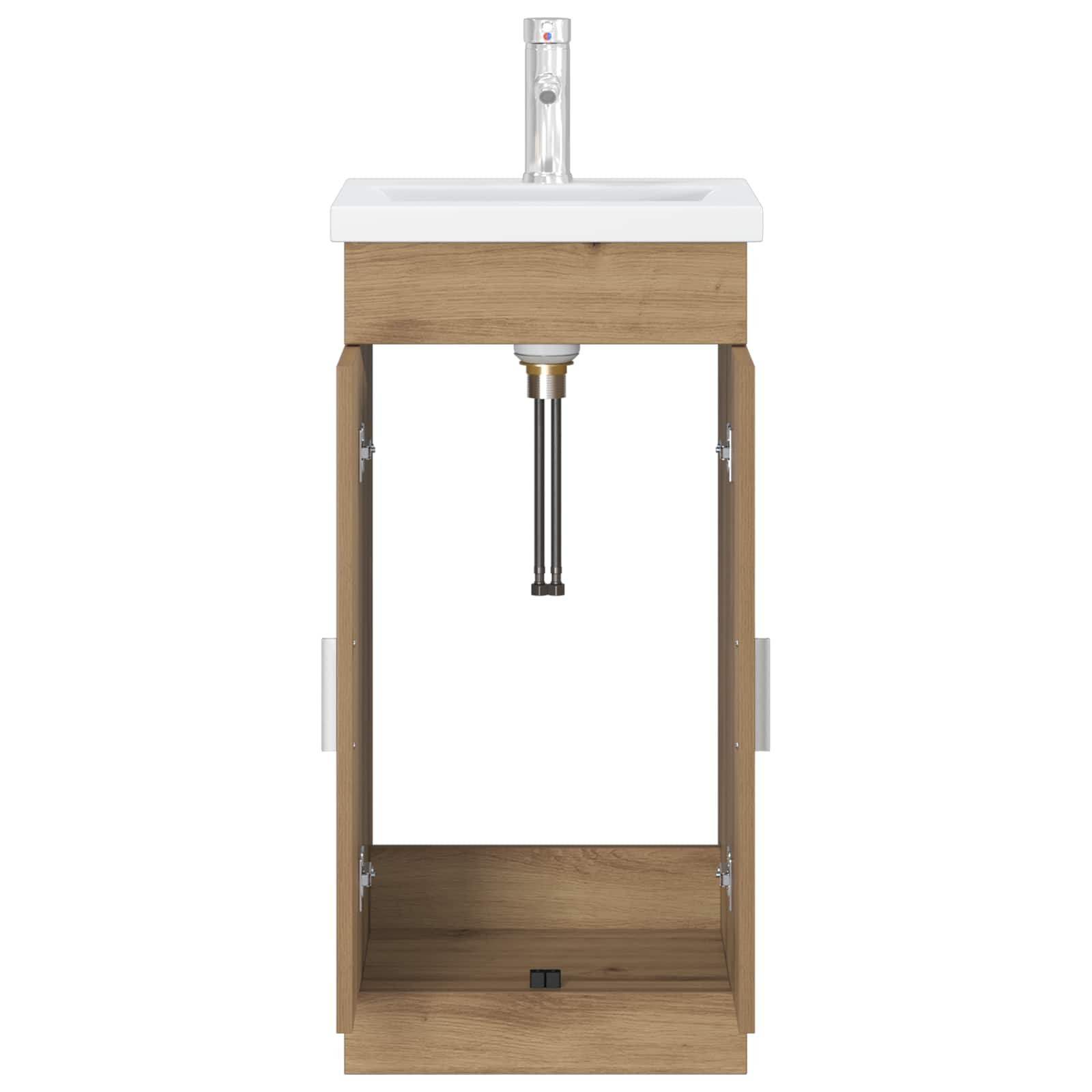 Καθρέφτης μπάνιου με νιπτήρα Artisan Δρυς 42 x 40 x 84,5 εκ - Pakobazaar